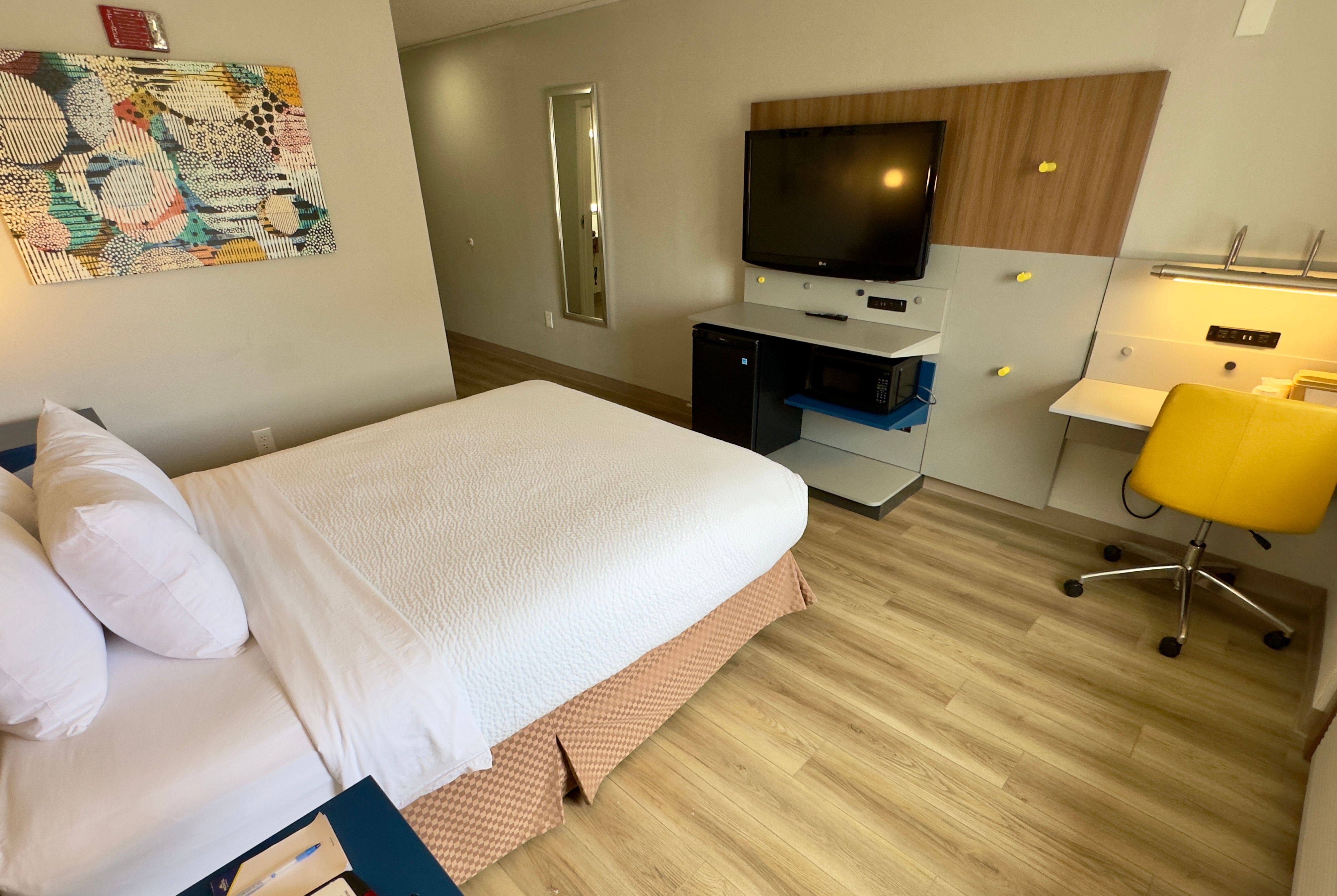 Guest room at the Microtel Inn & Suites by Wyndham Denver Airport in Denver, Colorado