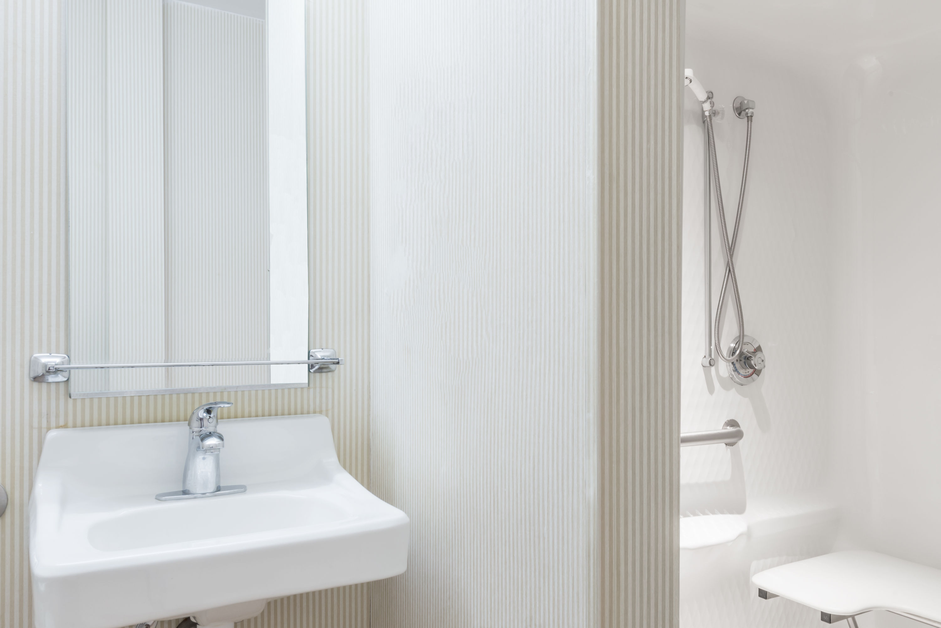 Guest room at the Microtel Inn & Suites by Wyndham Uncasville Casino Area in Uncasville, Connecticut