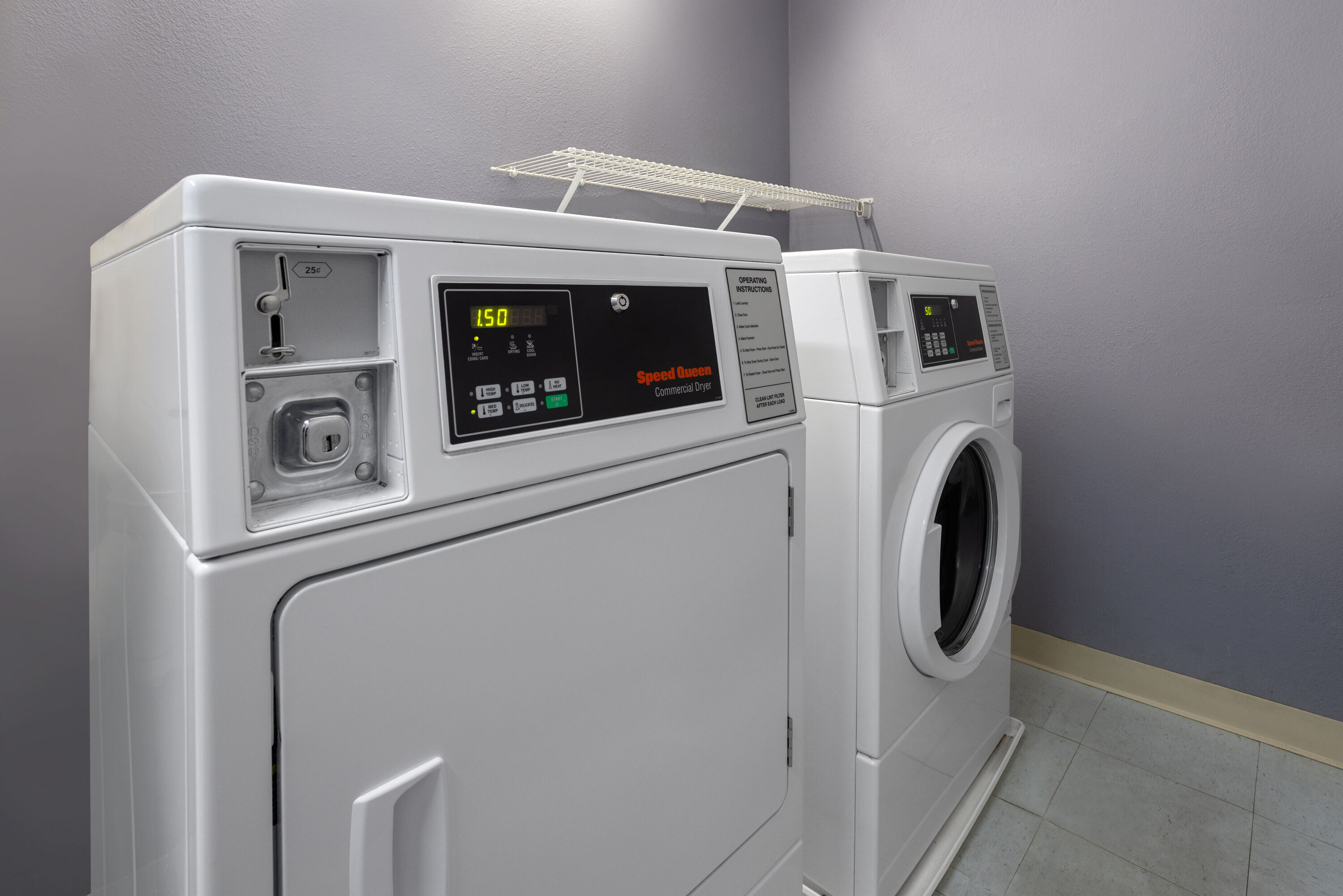 Laundry facilities at Microtel Inn & Suites by Wyndham Dover in Dover, Delaware