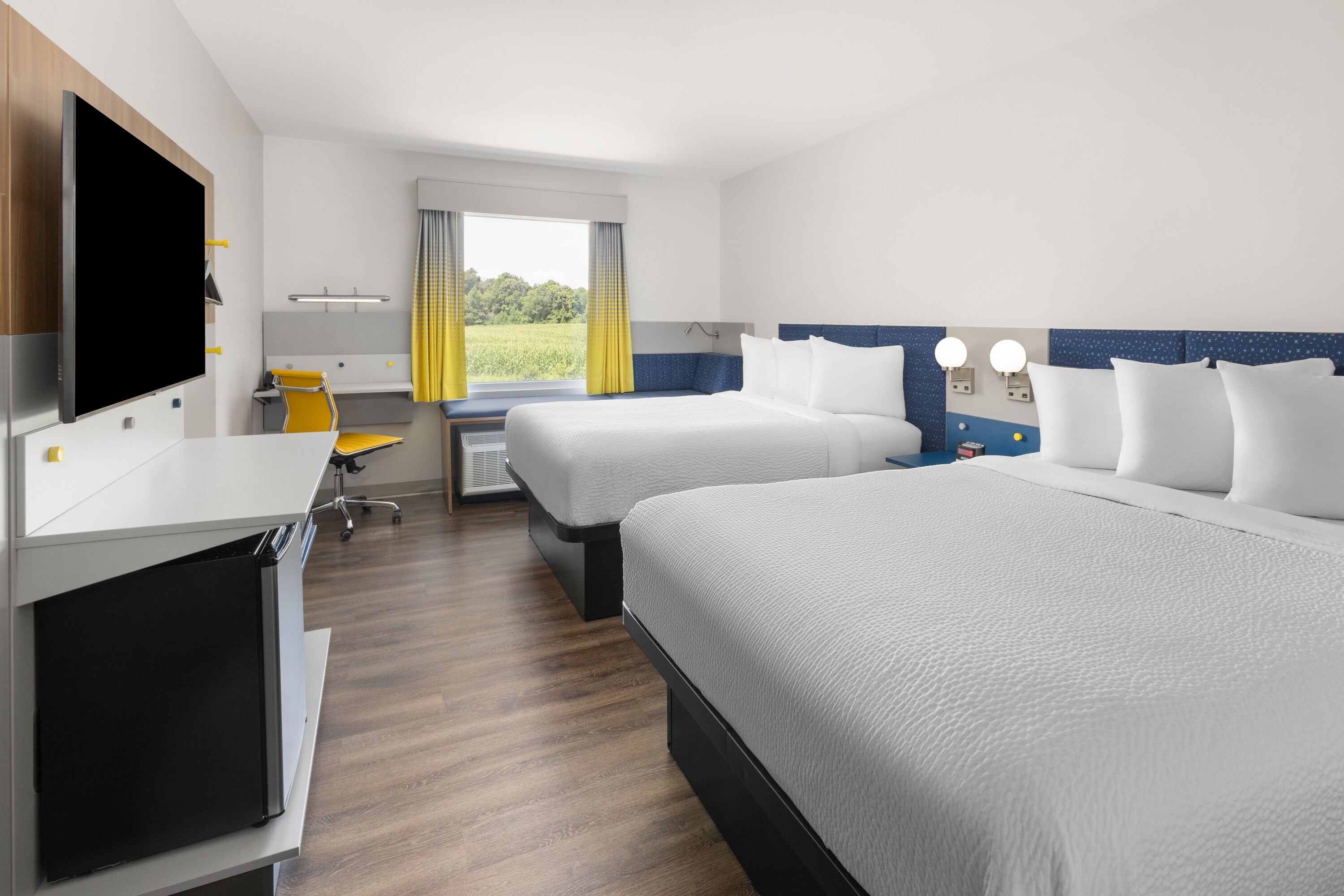 Guest room at the Microtel Inn & Suites by Wyndham Rehoboth Beach in Rehoboth Beach, Delaware