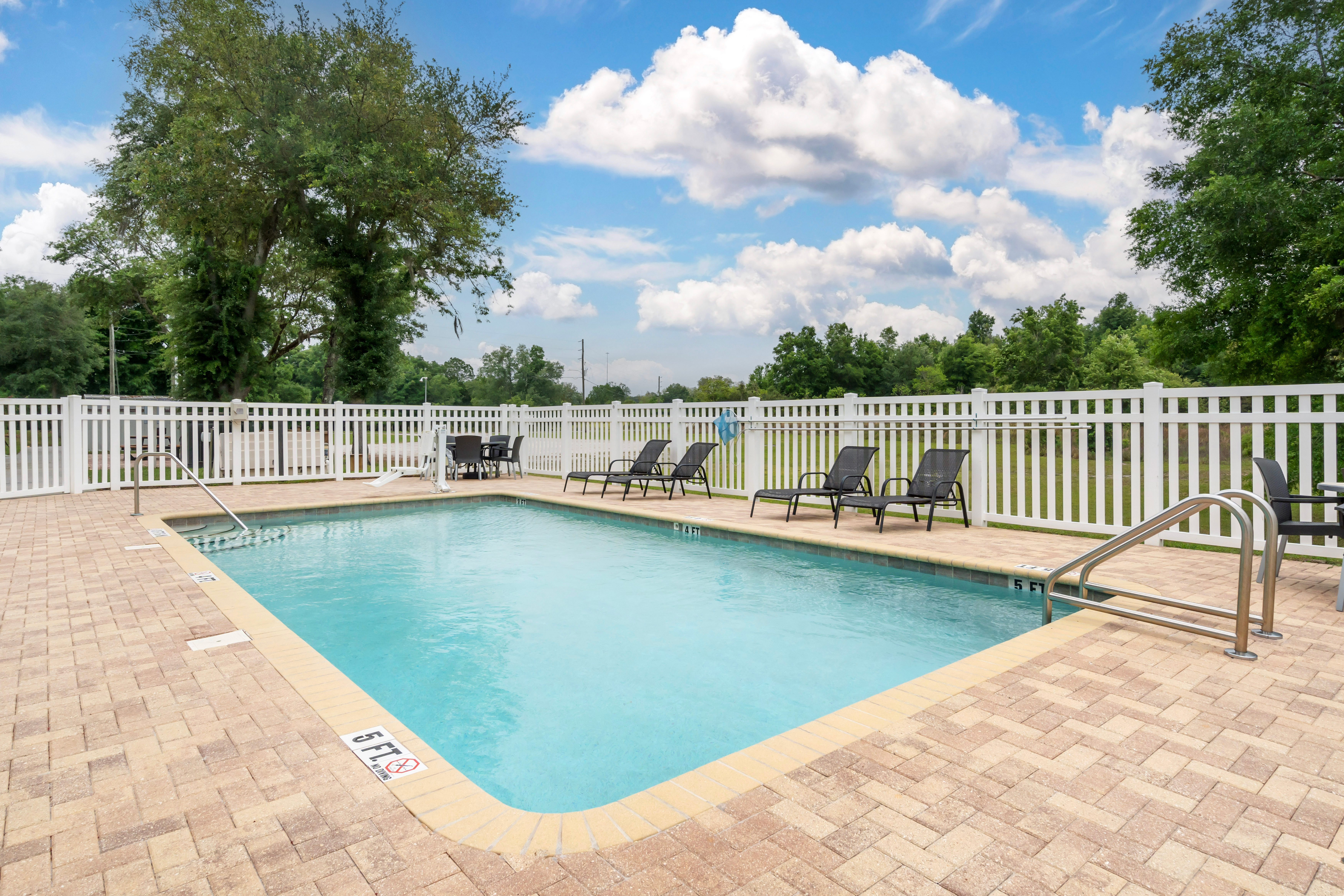 Pool at the Microtel Inn & Suites by Wyndham Brooksville in Brooksville, Florida