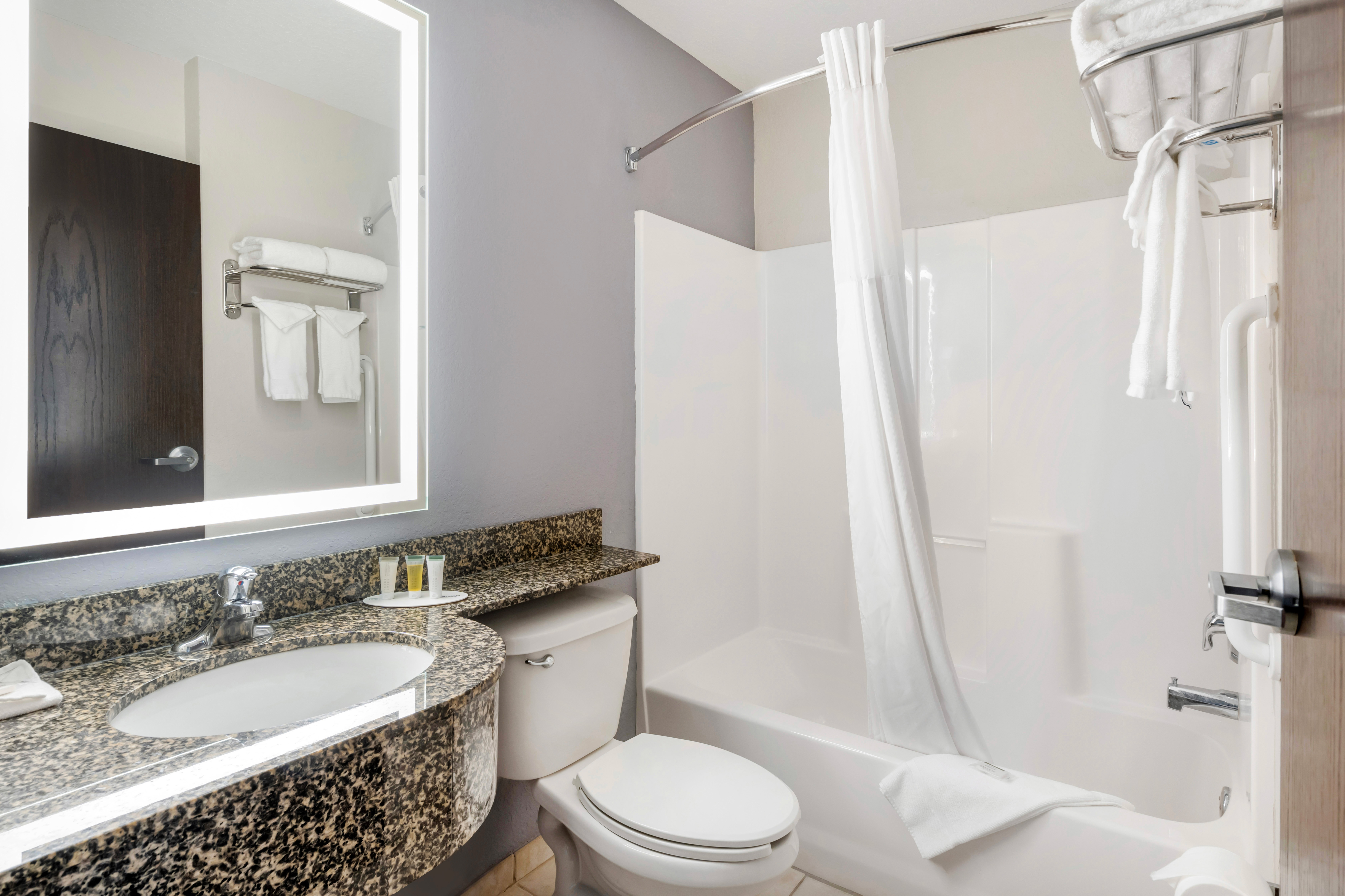 Guest room at the Microtel Inn & Suites by Wyndham Brooksville in Brooksville, Florida