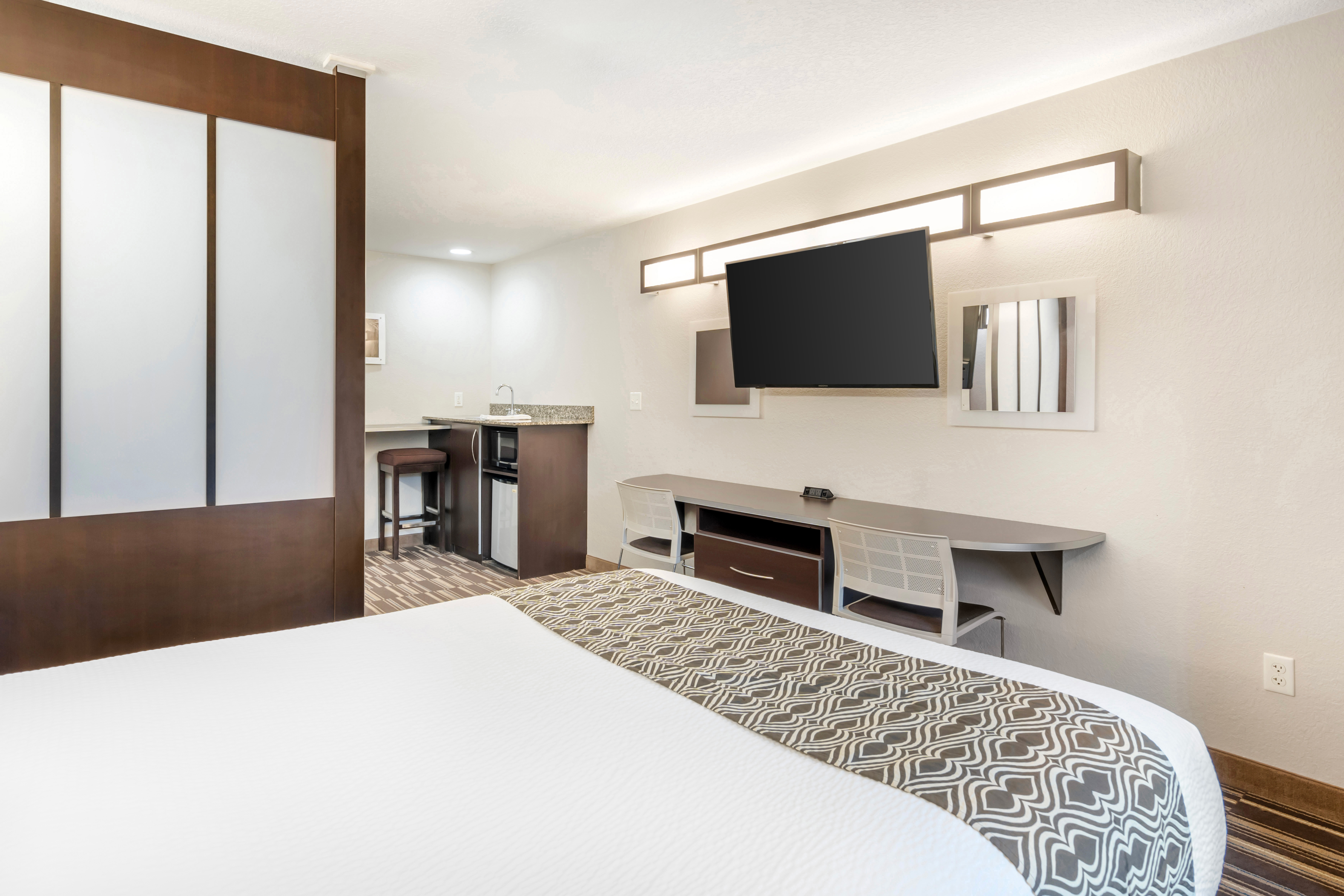 Guest room at the Microtel Inn & Suites by Wyndham Brooksville in Brooksville, Florida