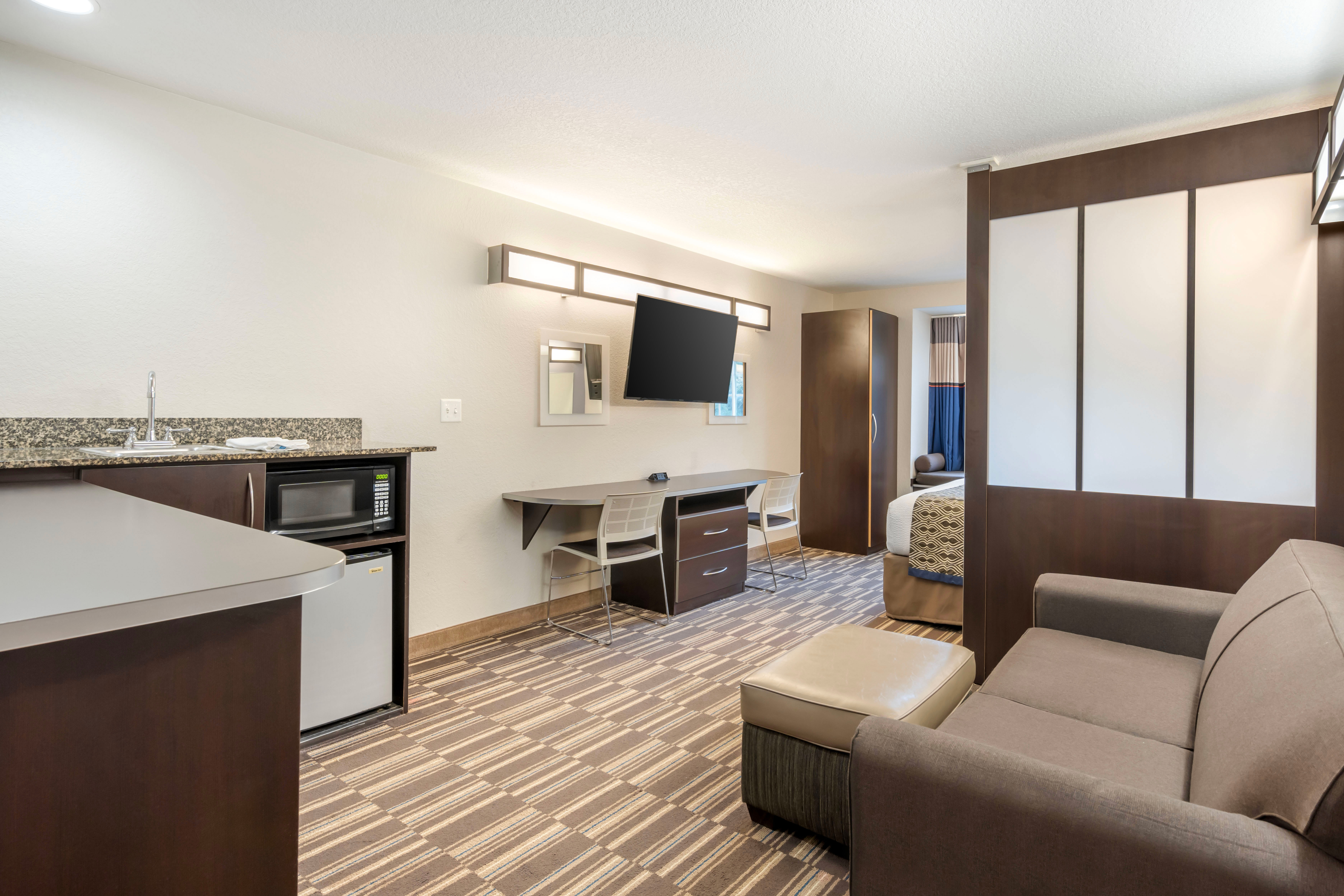 Guest room at the Microtel Inn & Suites by Wyndham Brooksville in Brooksville, Florida