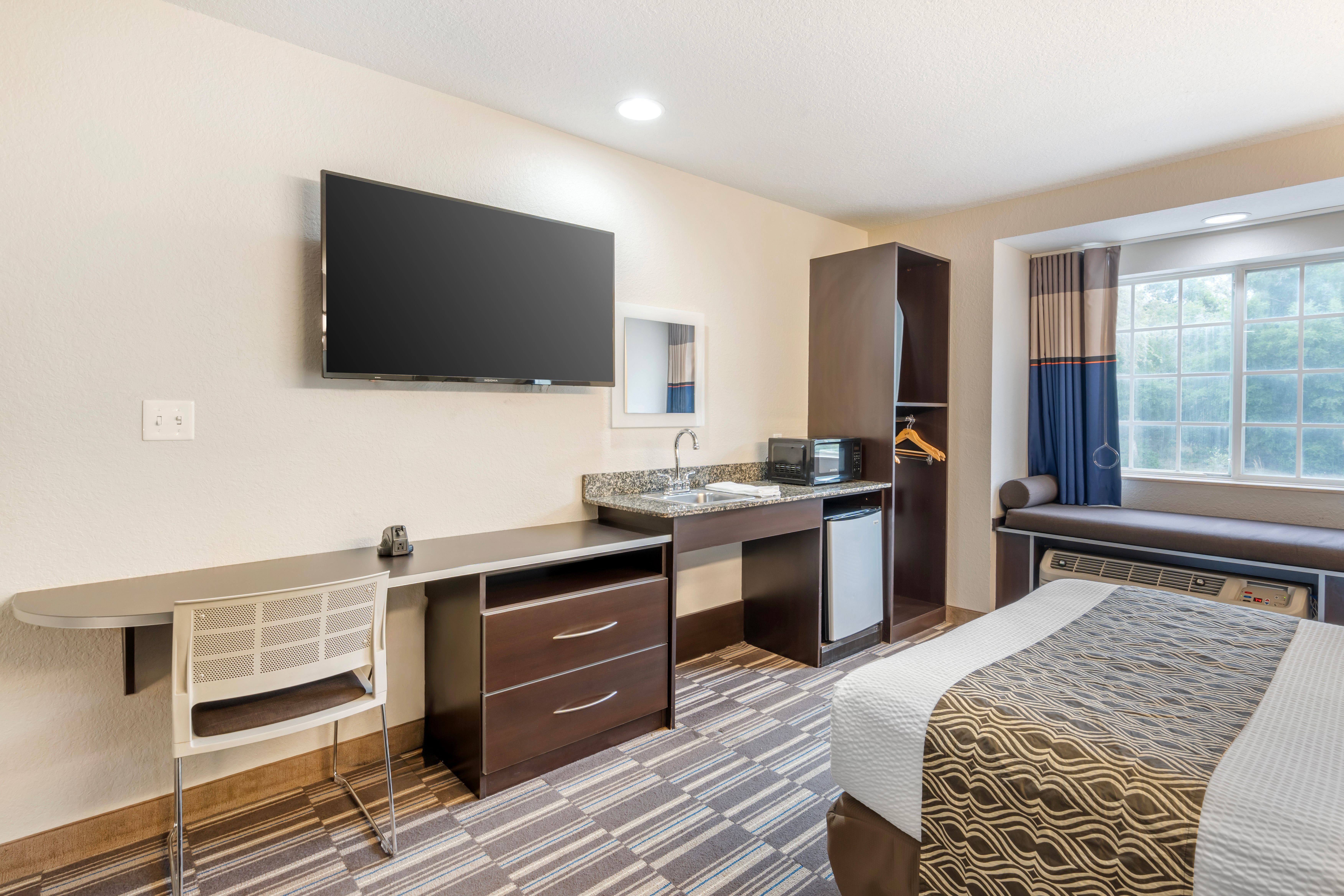 Guest room at the Microtel Inn & Suites by Wyndham Brooksville in Brooksville, Florida