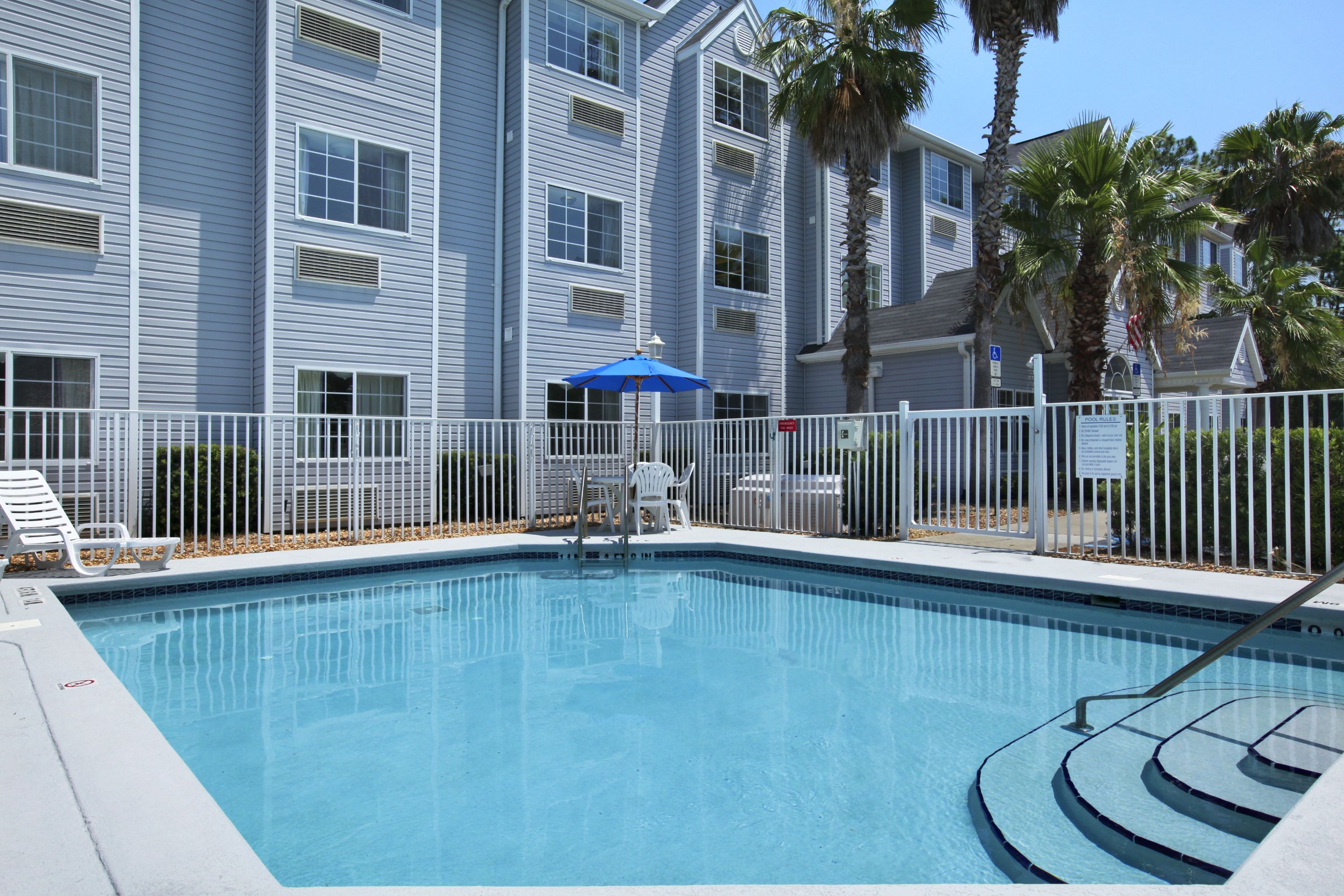 Pool at the Microtel Inn & Suites by Wyndham Palm Coast I-95 in Palm Coast, Florida