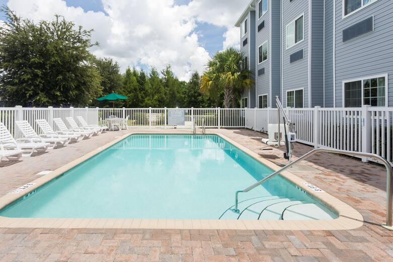Pool at the Microtel Inn & Suites by Wyndham Spring Hill/Weeki Wachee in Spring Hill, Florida