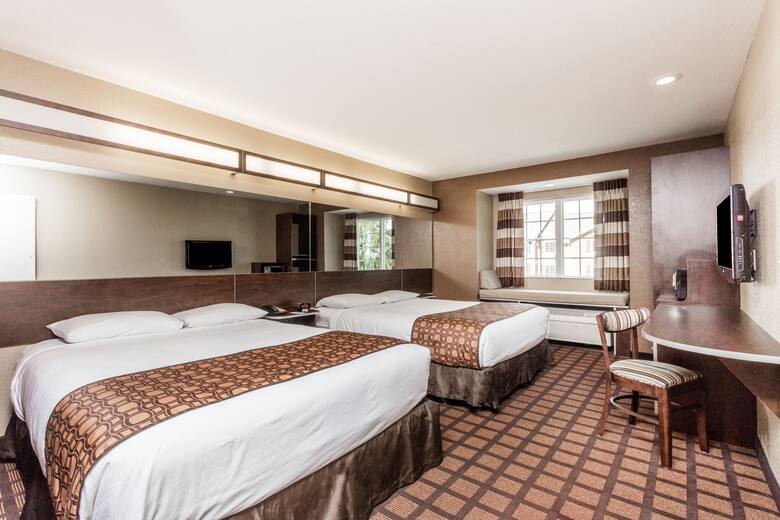 Guest room at the Microtel Inn & Suites by Wyndham Macon in Macon, Georgia