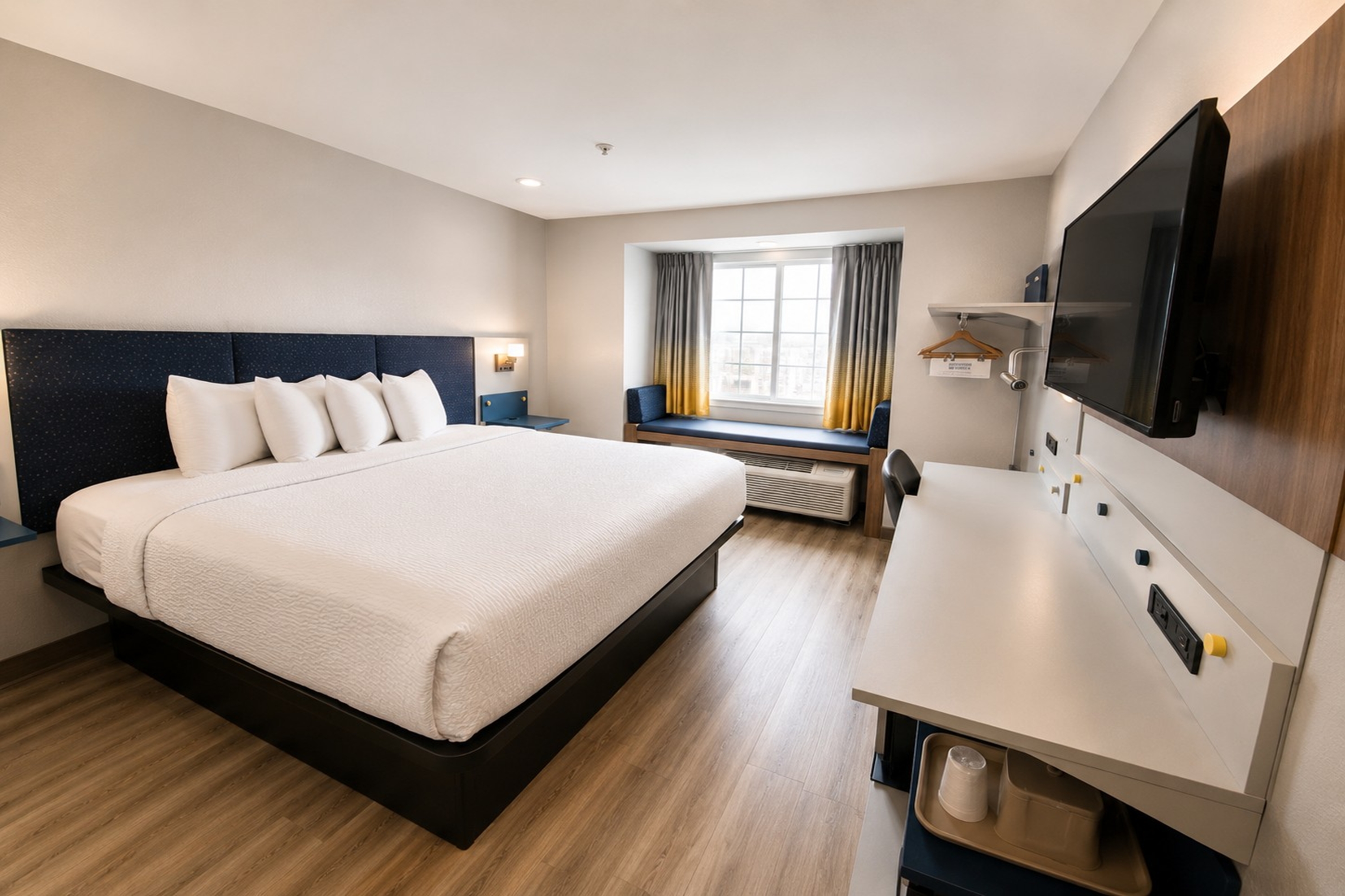 Guest room at the Microtel Inn & Suites by Wyndham Macon in Macon, Georgia
