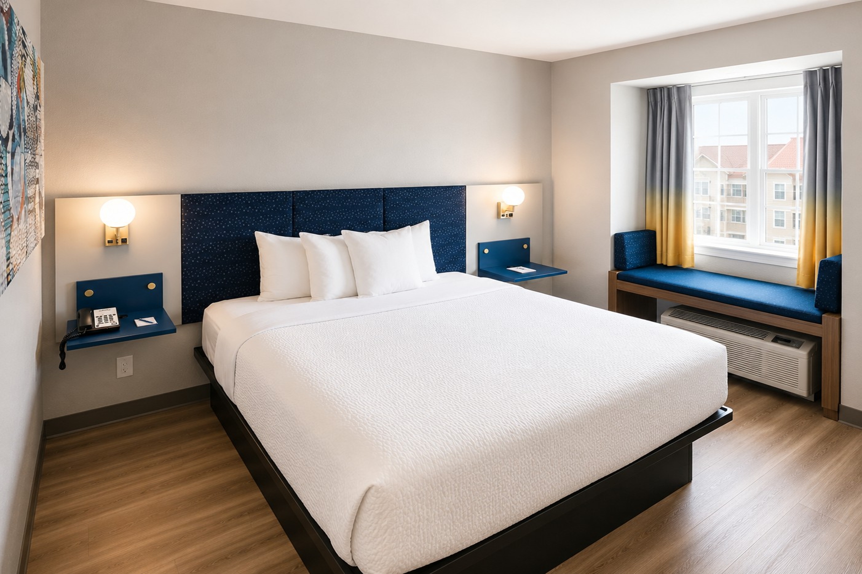Guest room at the Microtel Inn & Suites by Wyndham Macon in Macon, Georgia