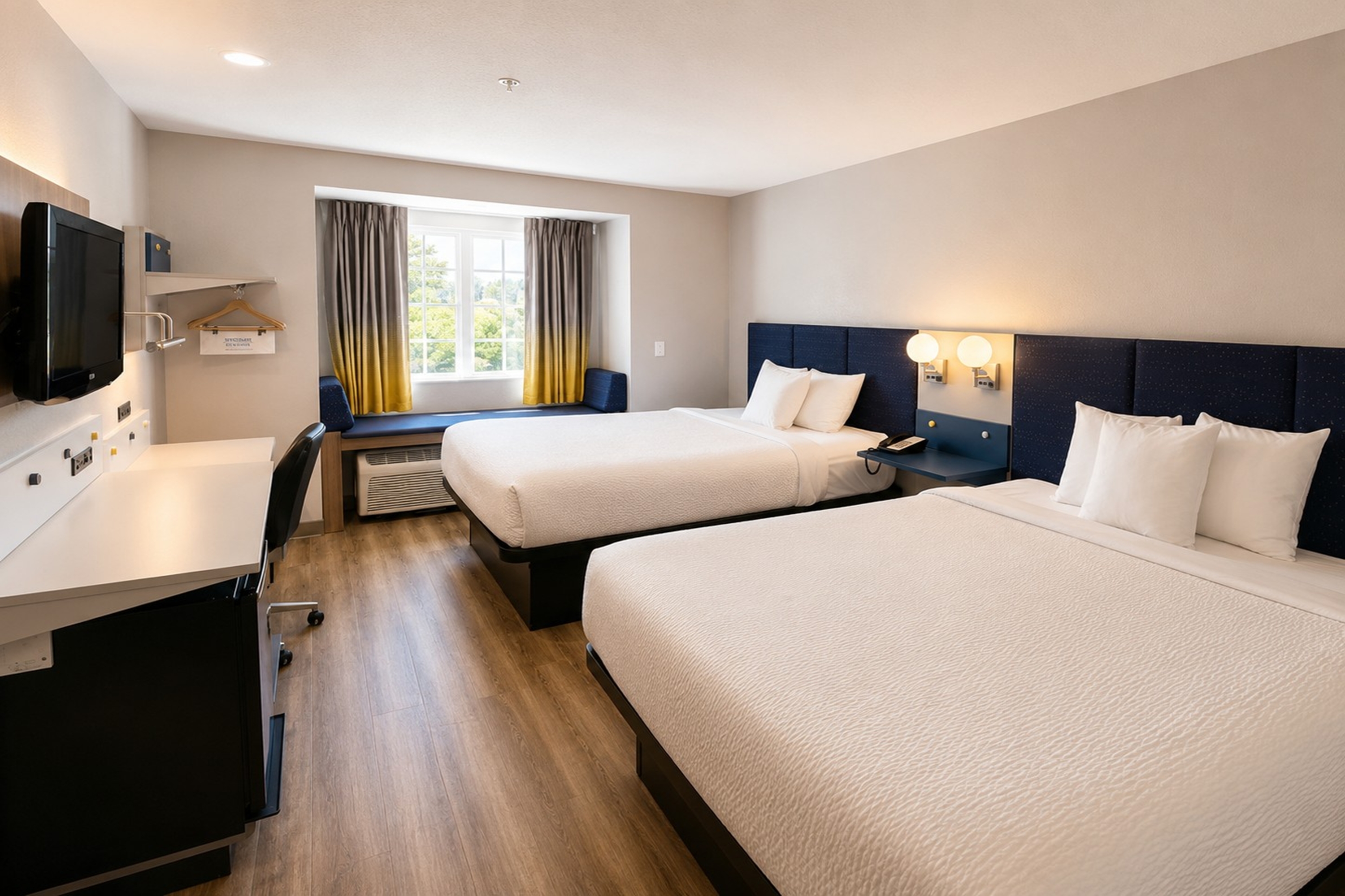 Guest room at the Microtel Inn & Suites by Wyndham Macon in Macon, Georgia