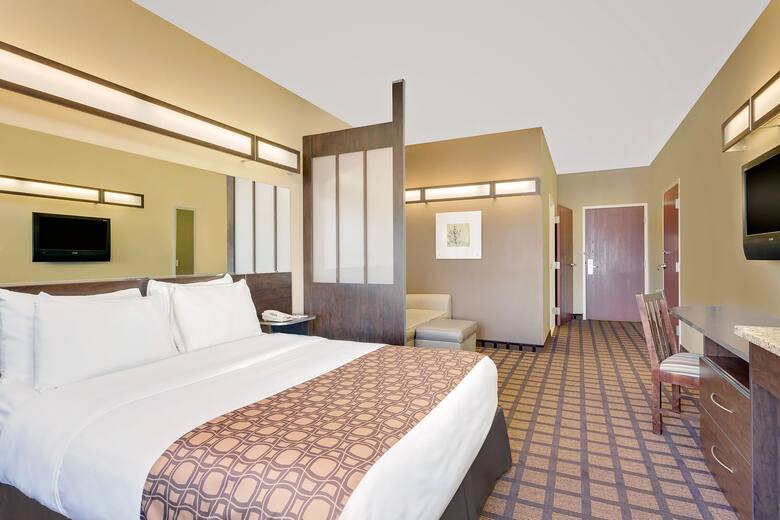 Guest room at the Microtel Inn & Suites by Wyndham Perry in Perry, Georgia