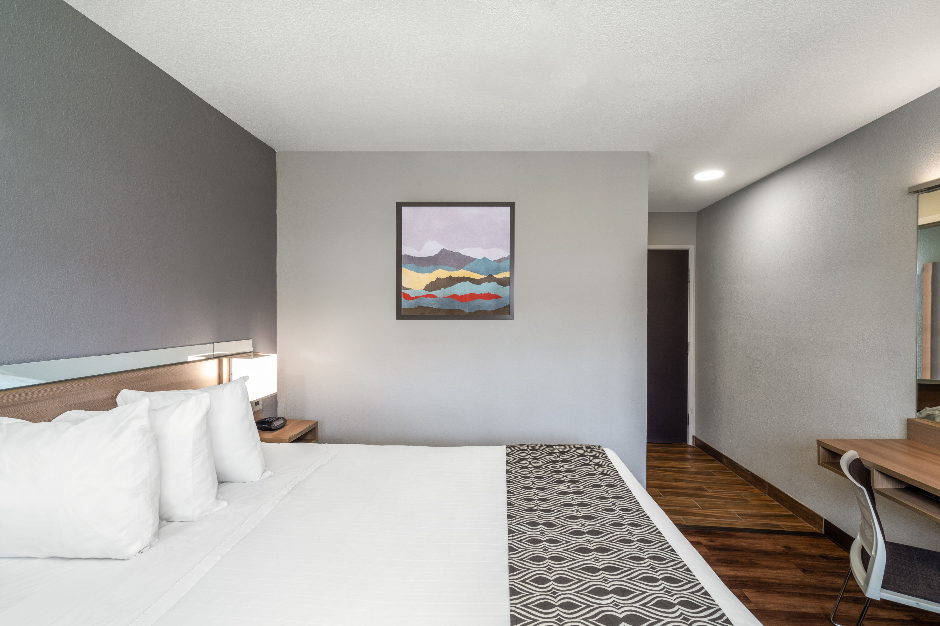 Guest room at the Microtel Inn & Suites by Wyndham Pooler/Savannah in Pooler, Georgia