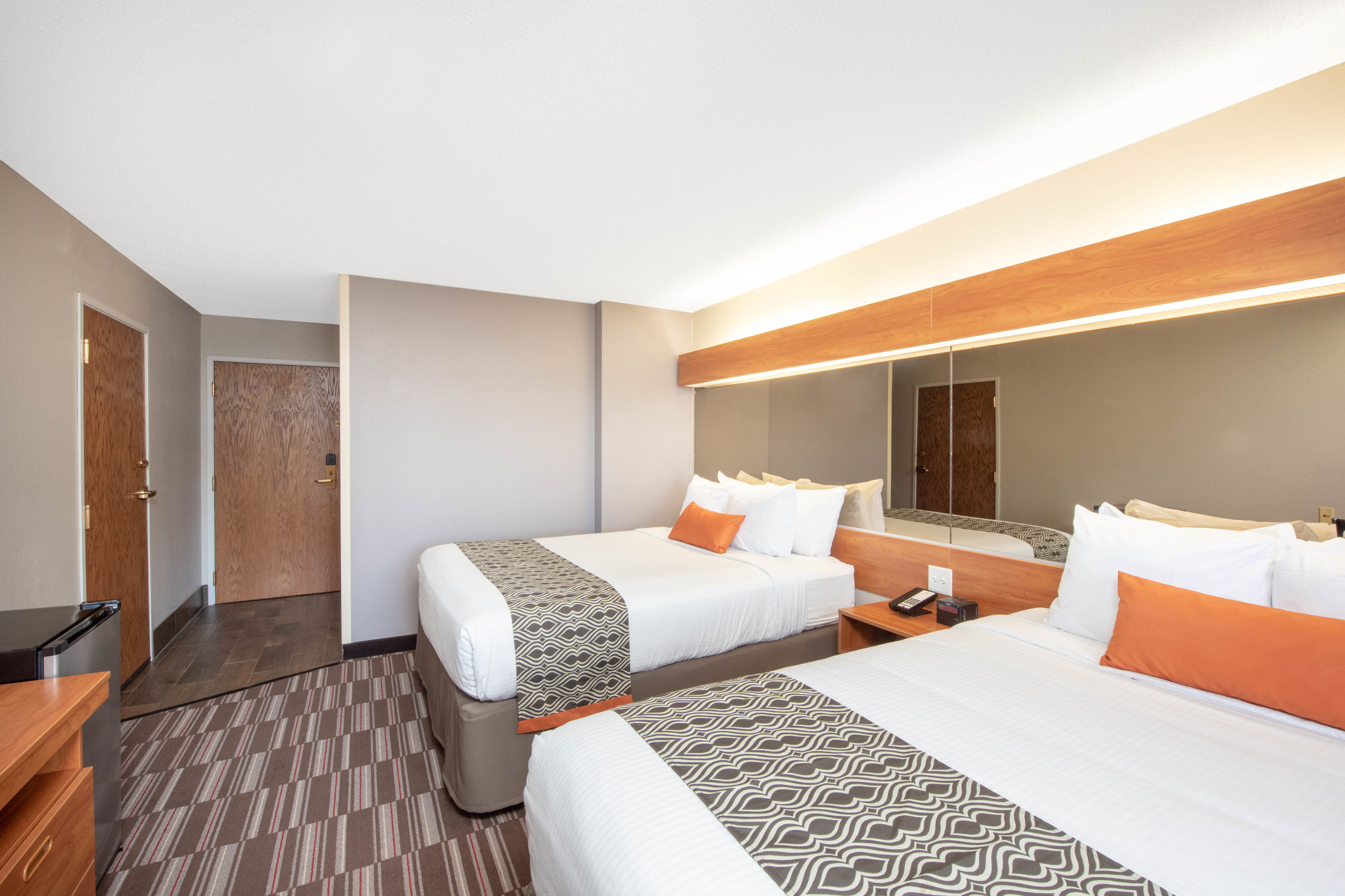 Guest room at the Microtel Inn & Suites by Wyndham Springfield in Springfield, Illinois