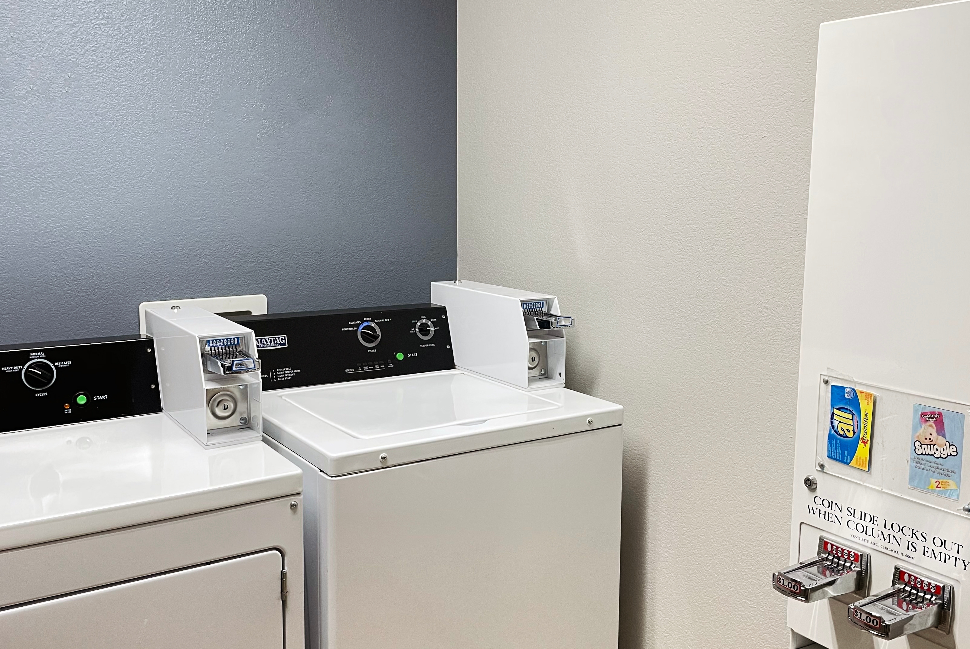 Laundry facilities at Microtel Inn & Suites by Wyndham Michigan City in Michigan City, Indiana