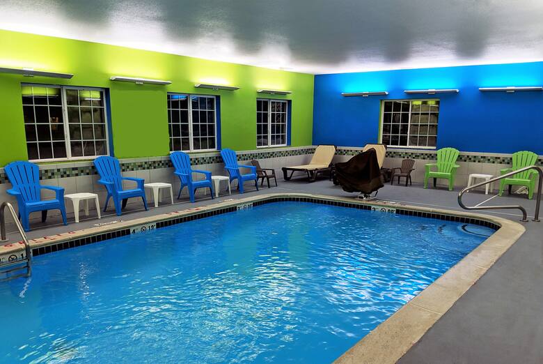 Pool at the Microtel Inn & Suites by Wyndham Michigan City in Michigan City, Indiana