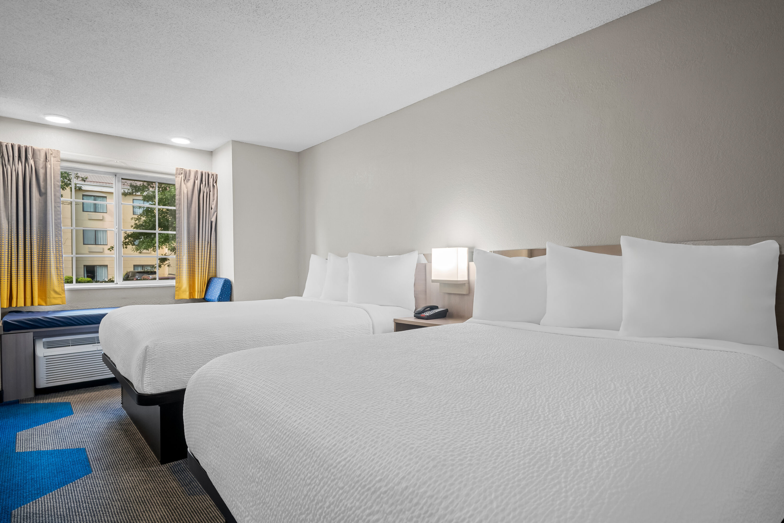 Double bed guest room at the Microtel Inn & Suites by Wyndham Georgetown in Georgetown, Kentucky