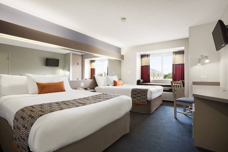 Guest room at the Microtel Inn & Suites by Wyndham Louisville East in Louisville, Kentucky