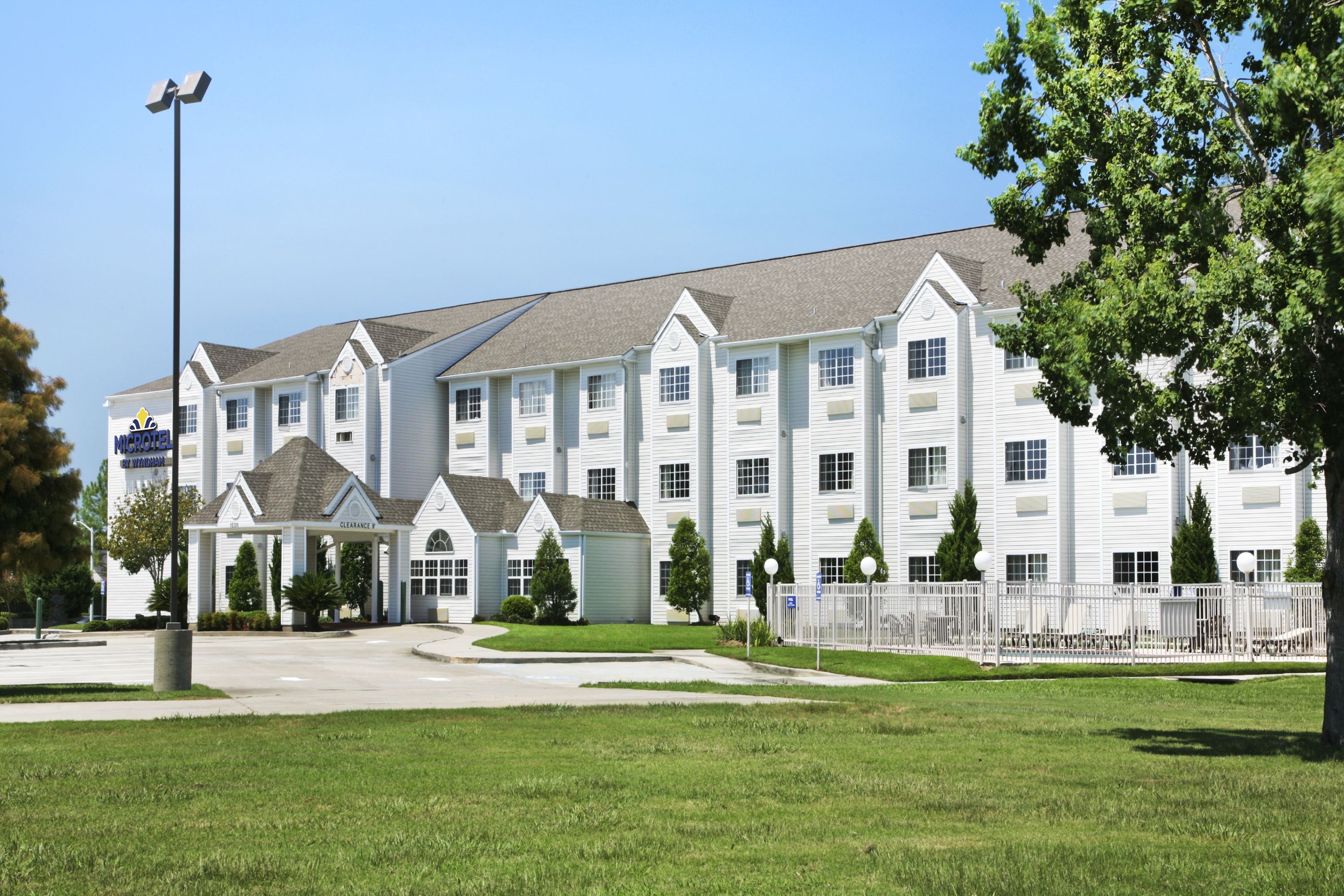 Exterior of Microtel Inn & Suites by Wyndham Baton Rouge hotel in Baton Rouge, Louisiana