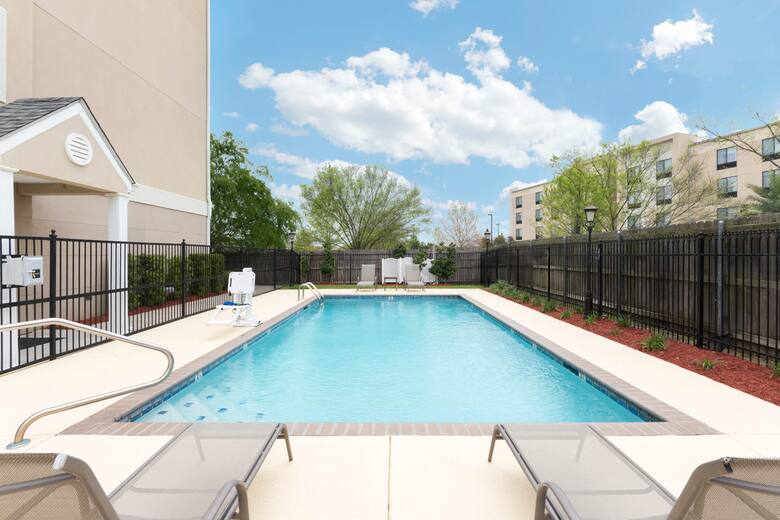 Pool at the Microtel Inn & Suites by Wyndham Baton Rouge Airport in Baton Rouge, Louisiana