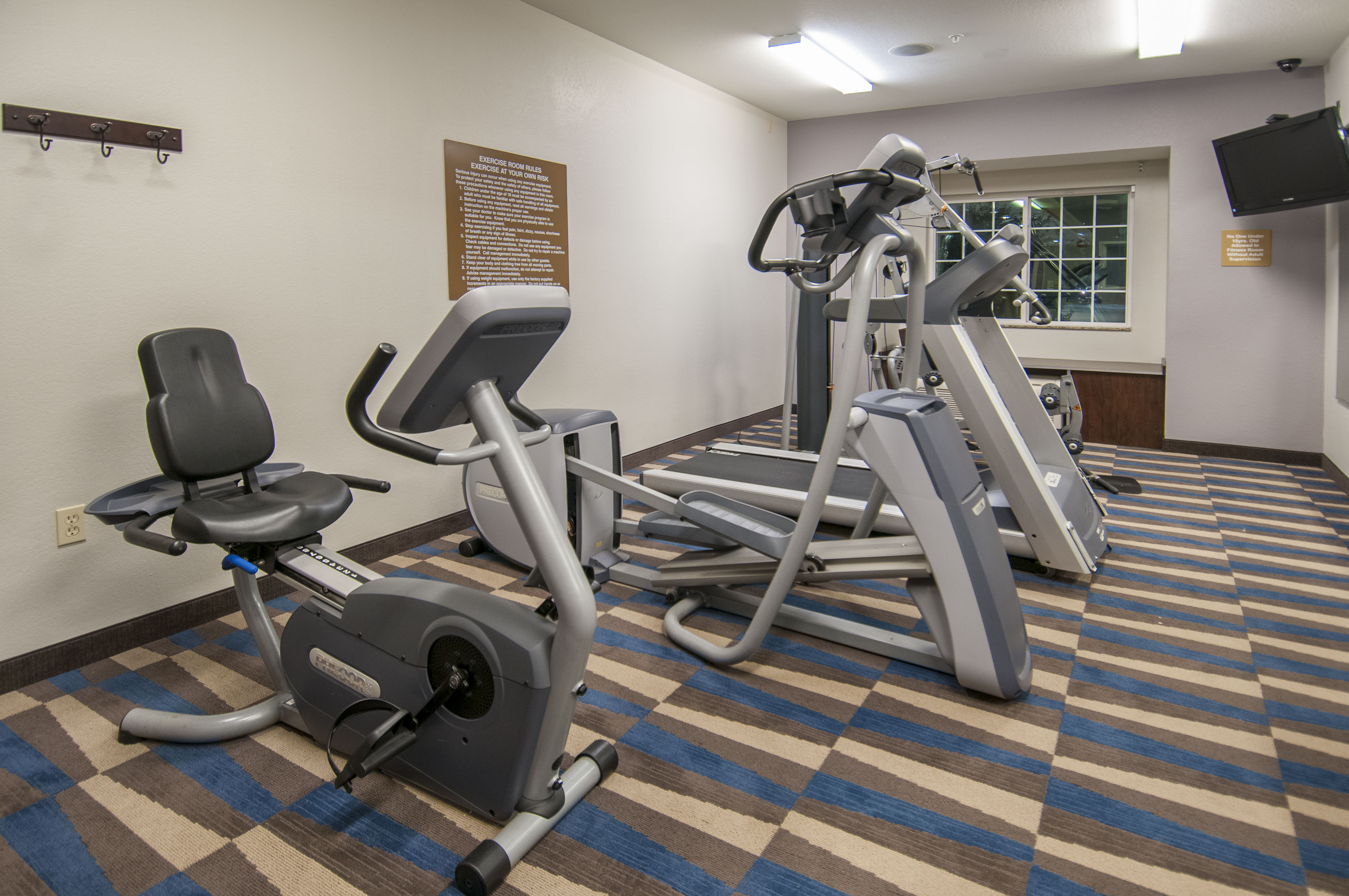 Fitness room at Microtel Inn & Suites by Wyndham Pearl River/Slidell in Pearl River, Louisiana