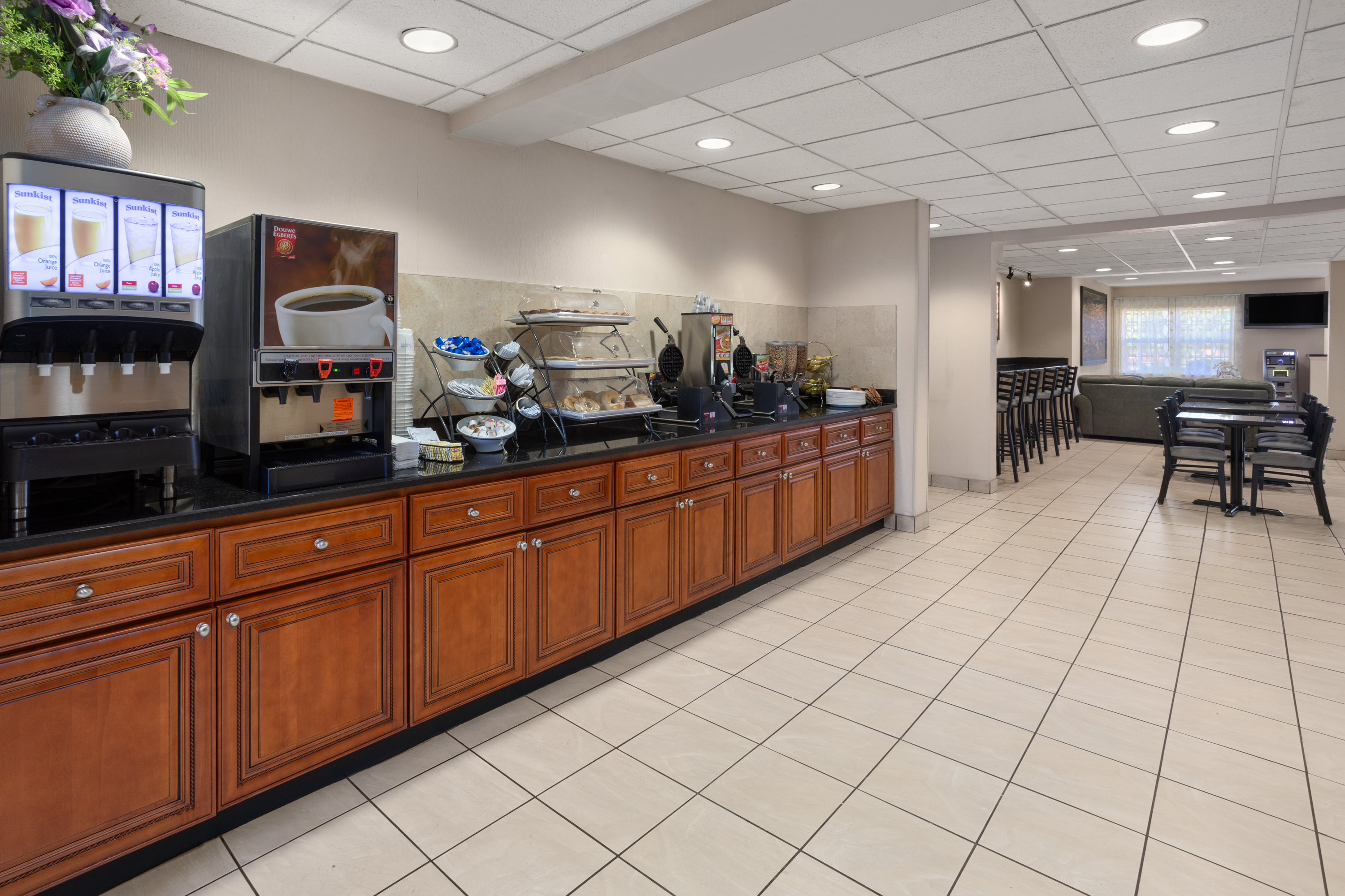 Free breakfast at Microtel Inn & Suites by Wyndham Ann Arbor in Ann Arbor, Michigan