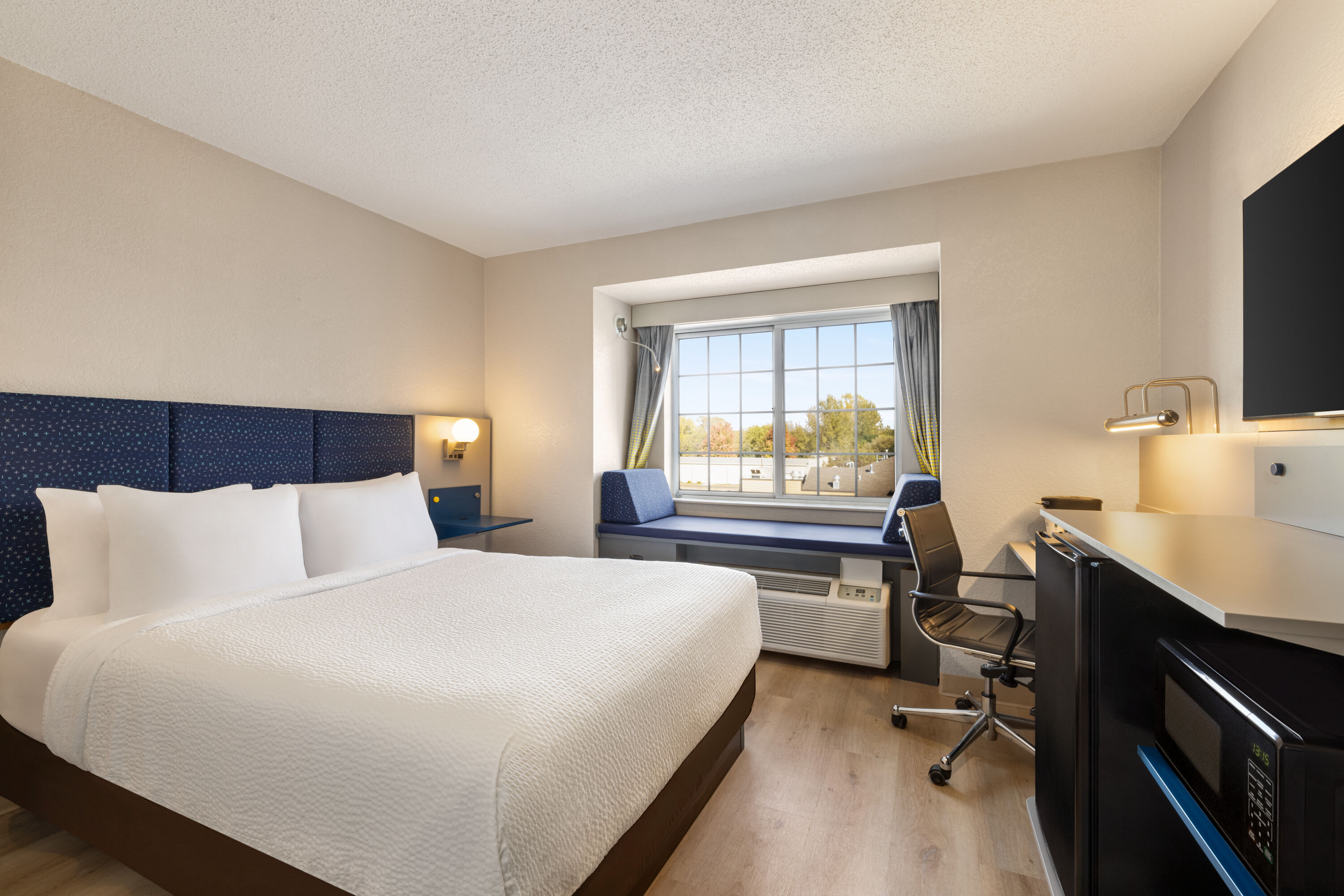 Guest room at the Microtel Inn & Suites by Wyndham New Ulm in New Ulm, Minnesota