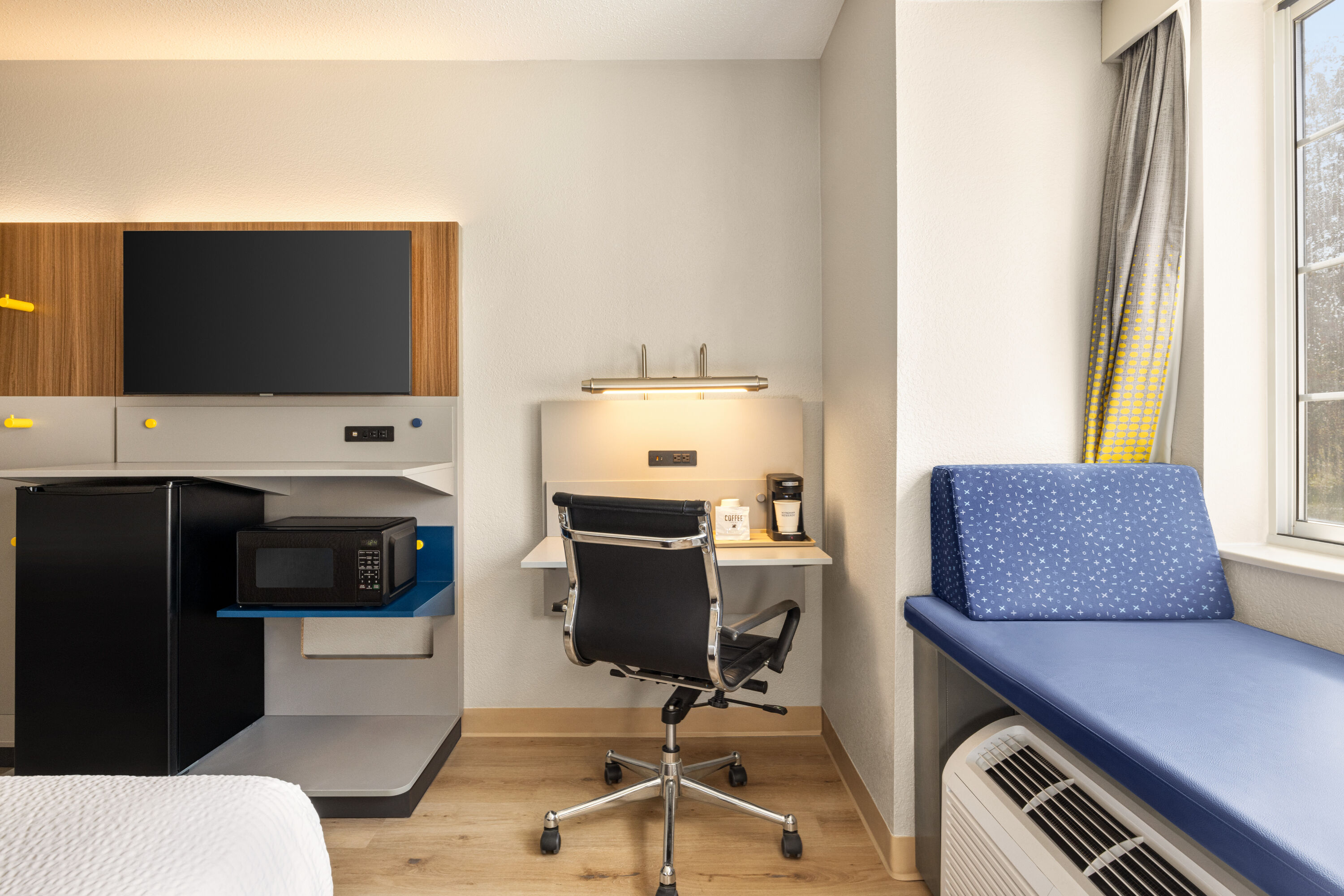 Guest room at the Microtel Inn & Suites by Wyndham New Ulm in New Ulm, Minnesota