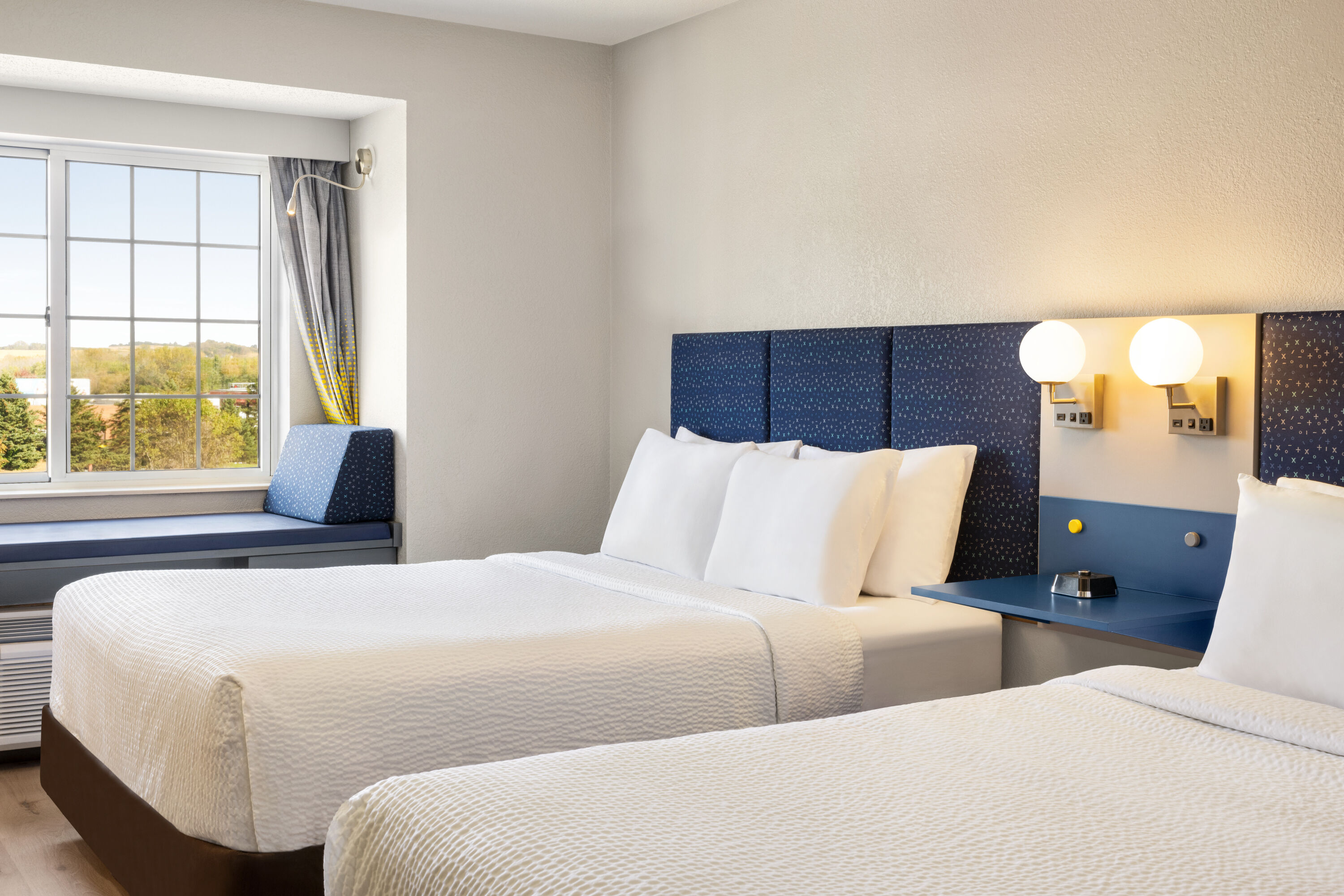 Guest room at the Microtel Inn & Suites by Wyndham New Ulm in New Ulm, Minnesota