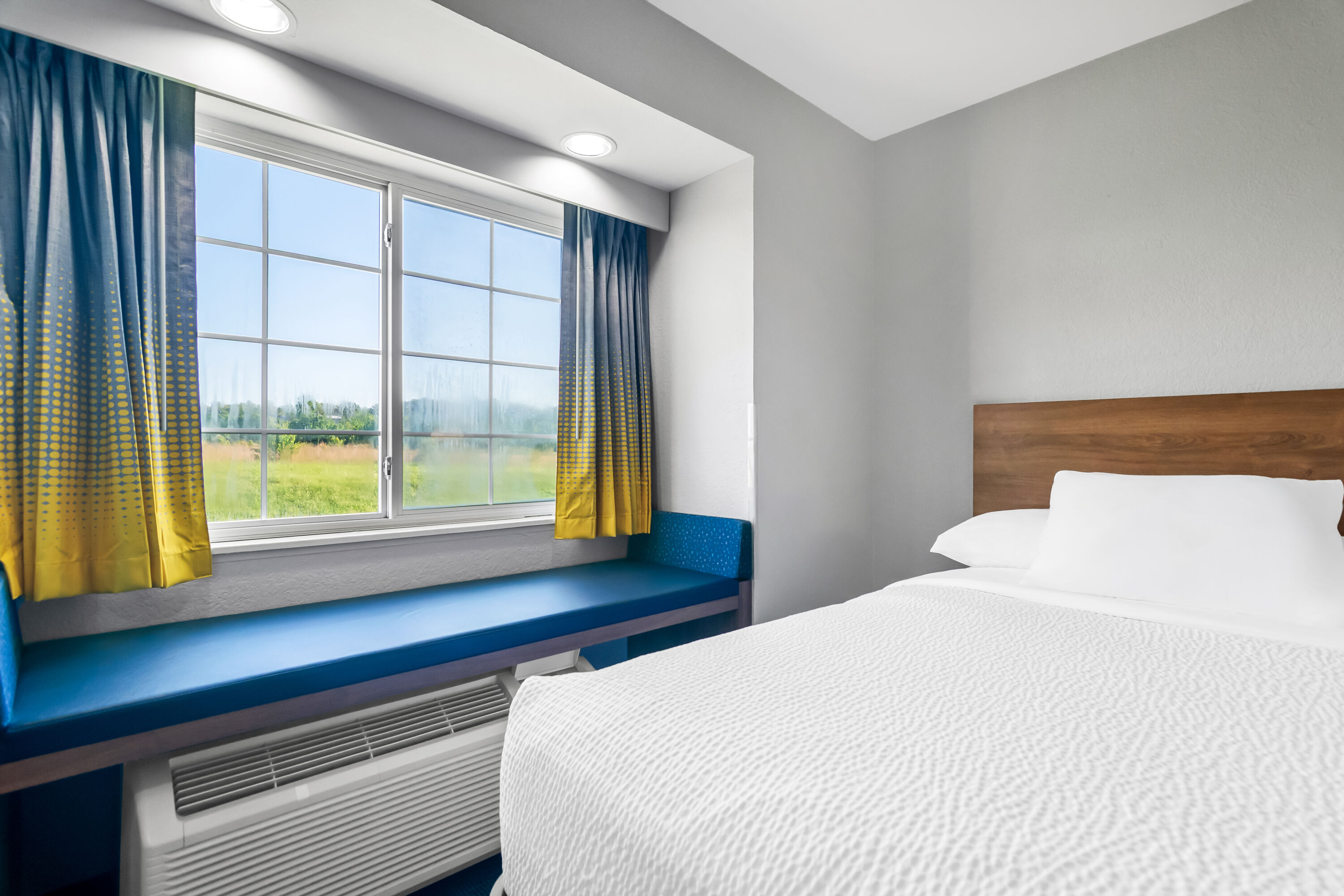 Double bed guest room at the Microtel Inn & Suites by Wyndham Joplin in Joplin, Missouri