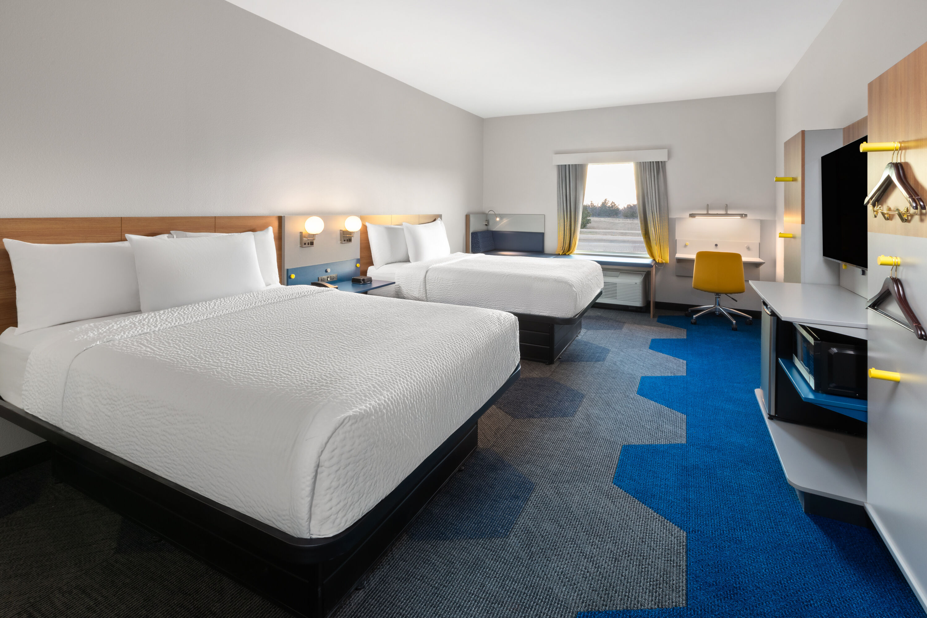 Guest room at the Microtel Inn & Suites by Wyndham Olive Branch in Olive Branch, Mississippi