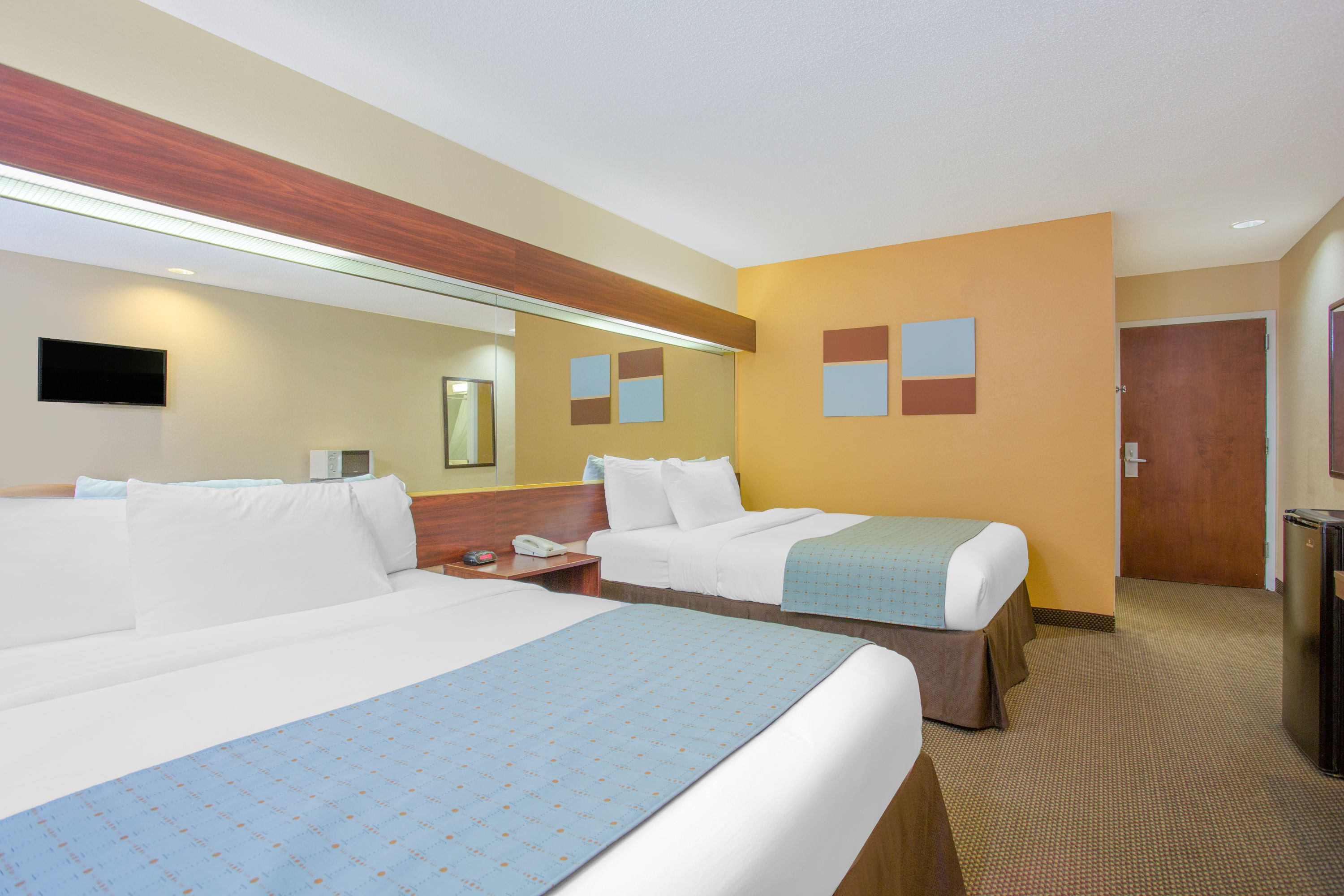 Guest room at the Microtel Inn & Suites by Wyndham Kannapolis/Concord in Kannapolis, North Carolina