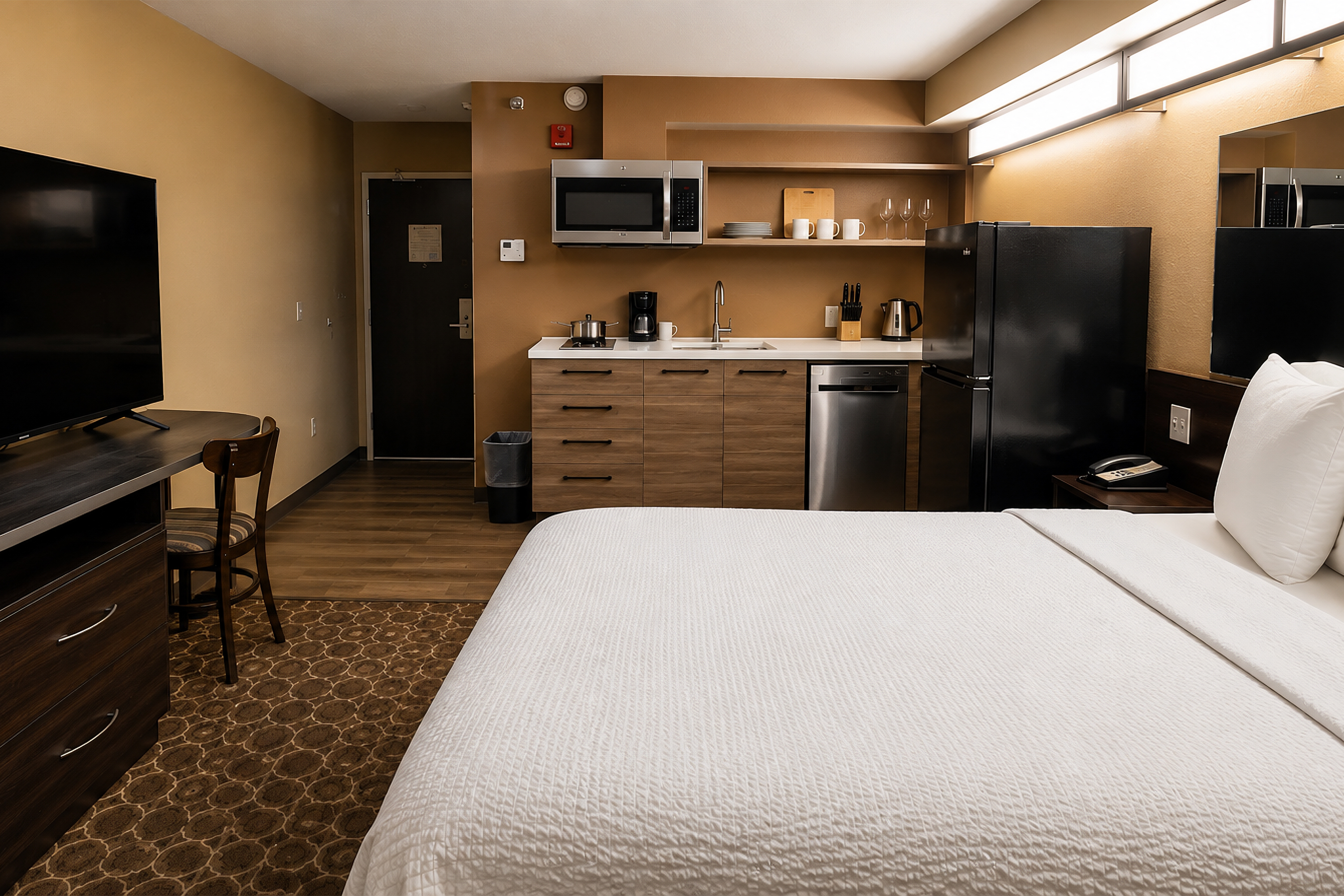 Guest room at the Microtel Inn & Suites by Wyndham Williston in Williston, North Dakota