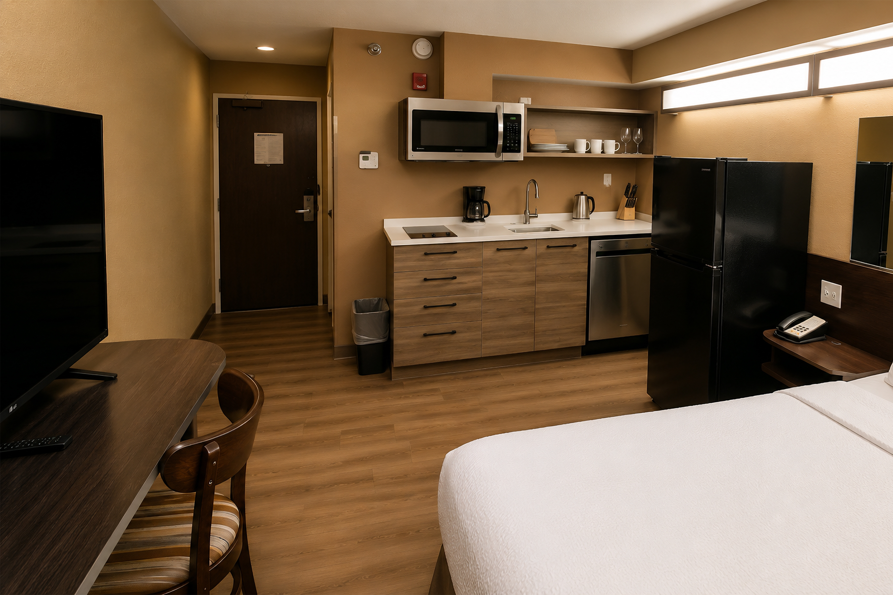 Guest room at the Microtel Inn & Suites by Wyndham Williston in Williston, North Dakota