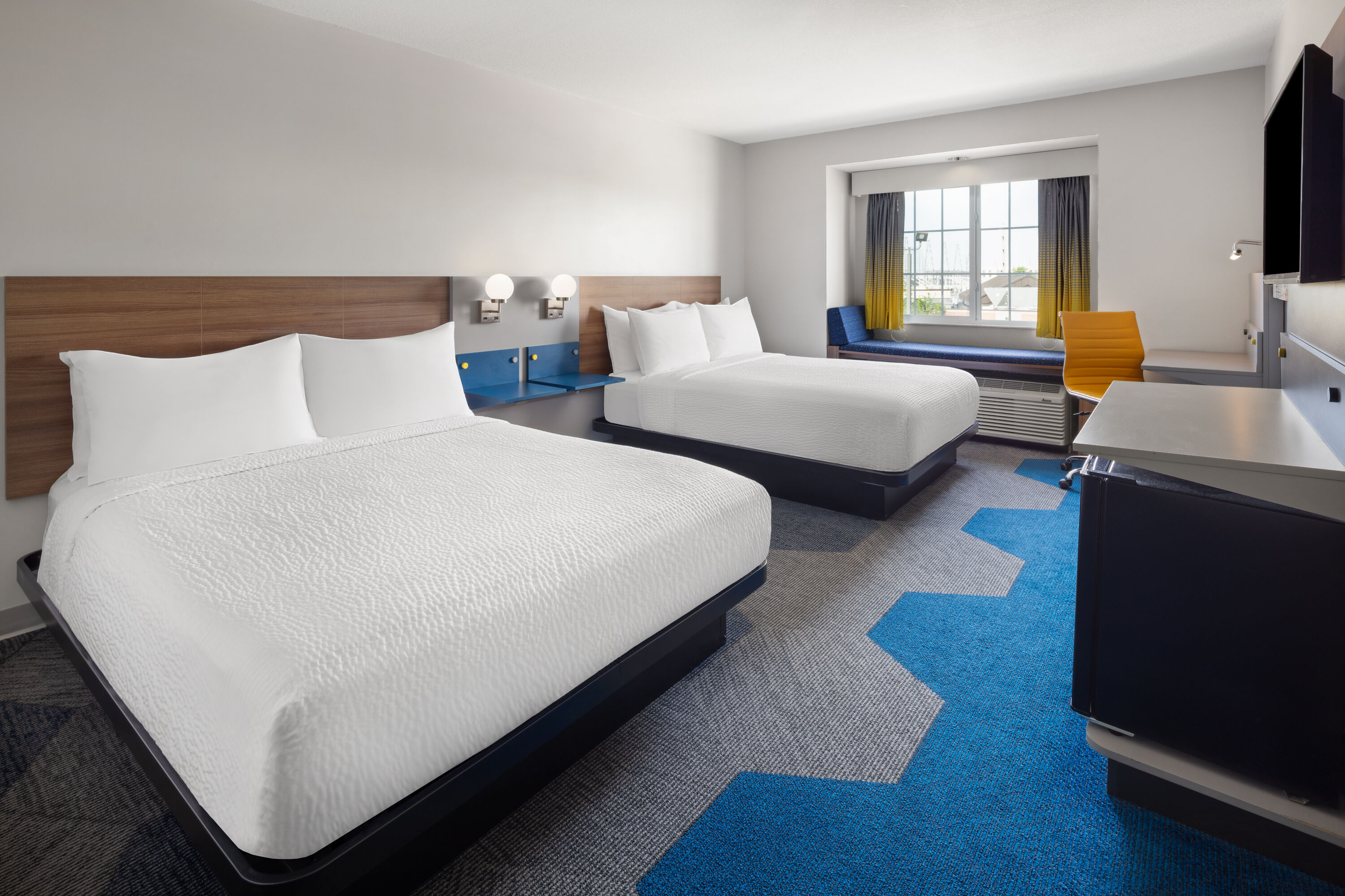 Guest room at the Microtel Inn & Suites by Wyndham Kearney in Kearney, Nebraska