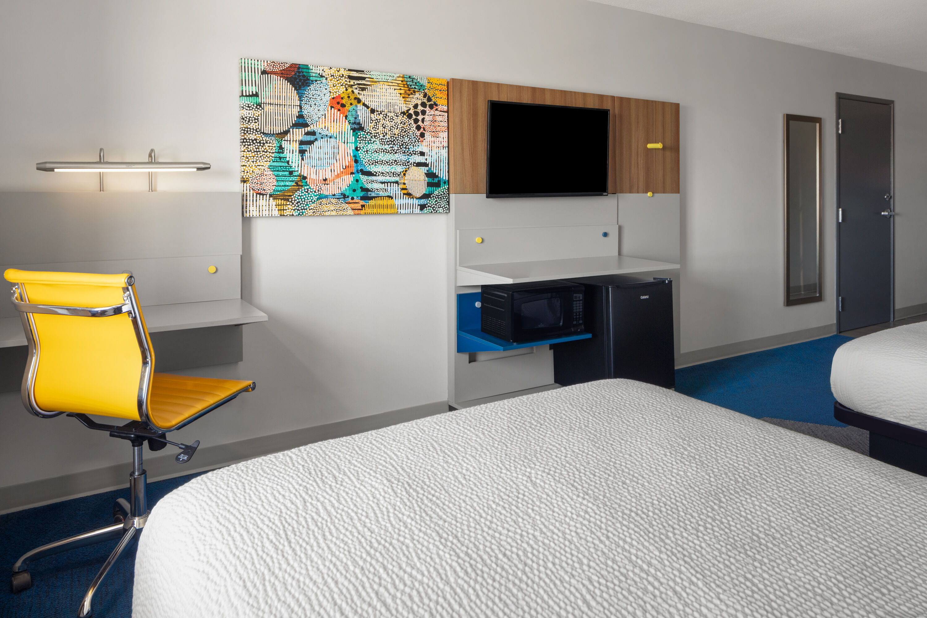Guest room at the Microtel Inn & Suites by Wyndham Kearney in Kearney, Nebraska
