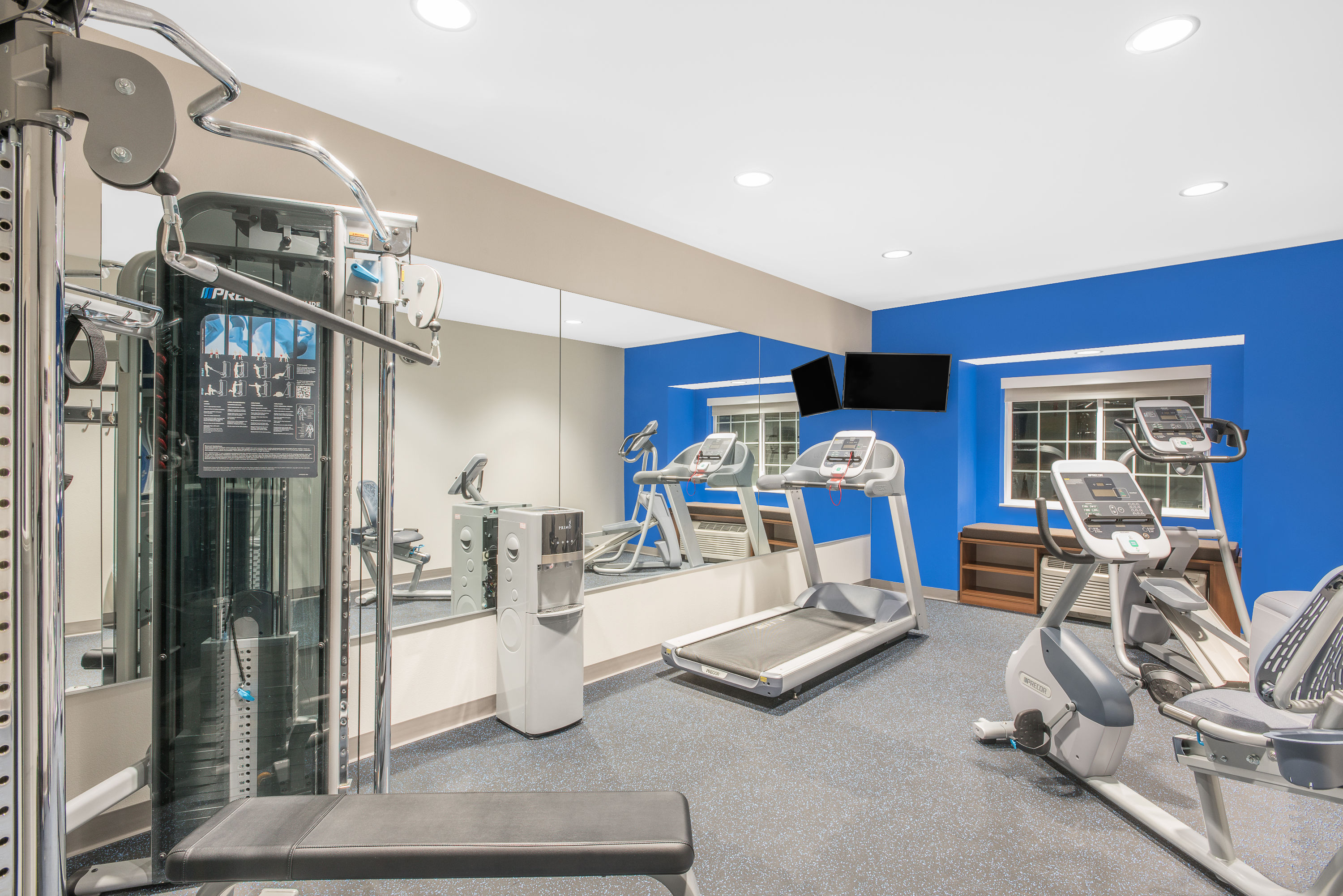 Fitness room at Microtel Inn & Suites by Wyndham Binghamton in Binghamton, New York