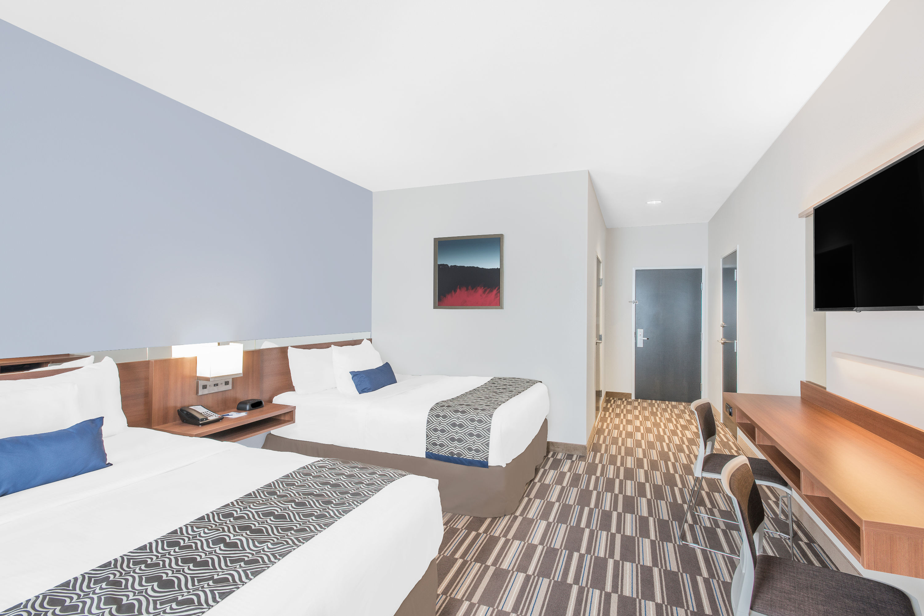 Guest room at the Microtel Inn & Suites by Wyndham Binghamton in Binghamton, New York