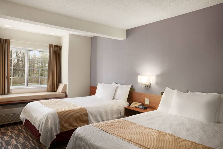 Guest room at the Microtel Inn by Wyndham Albany Airport in Latham, New York