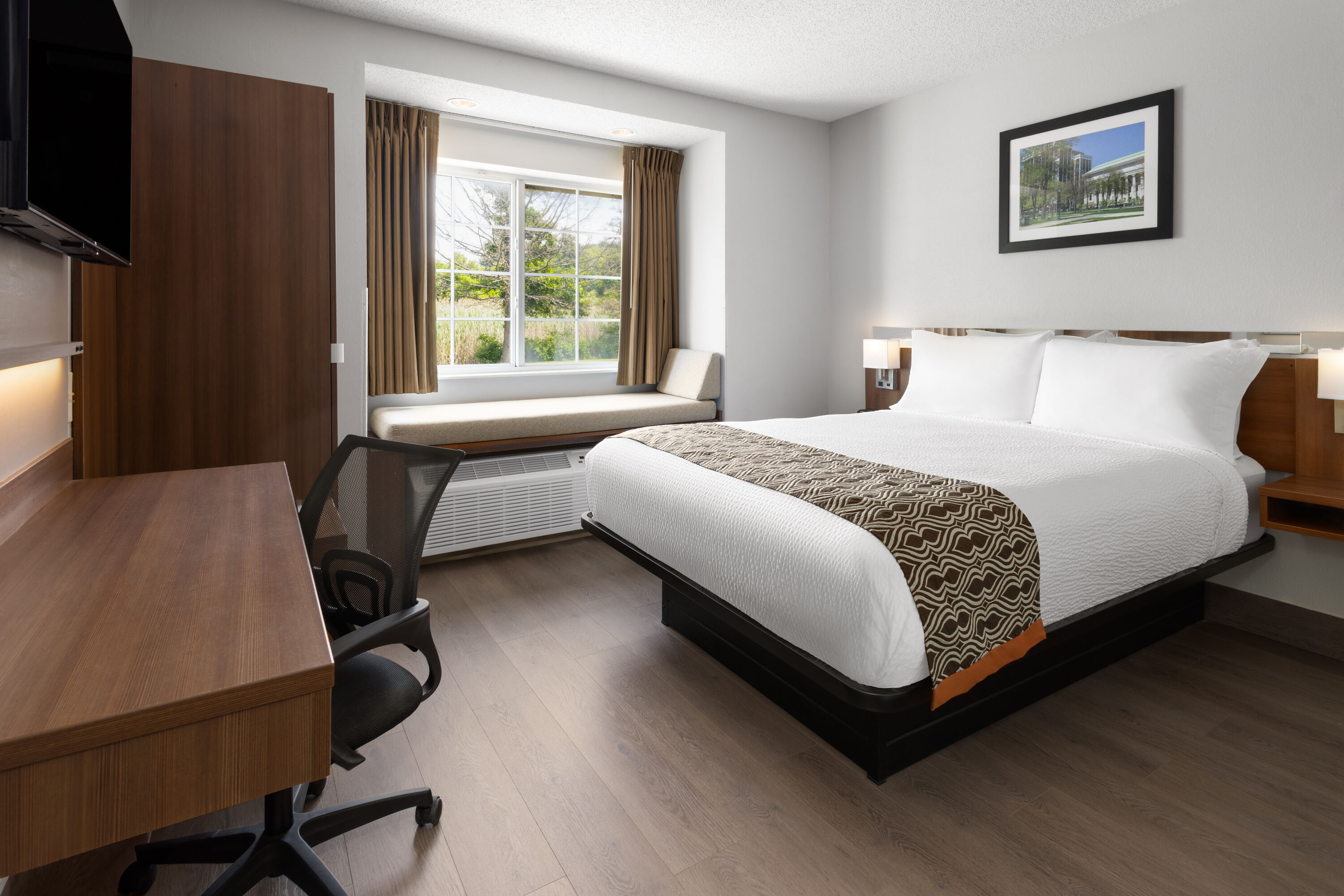 Guest room at the Microtel Inn by Wyndham Albany Airport in Latham, New York