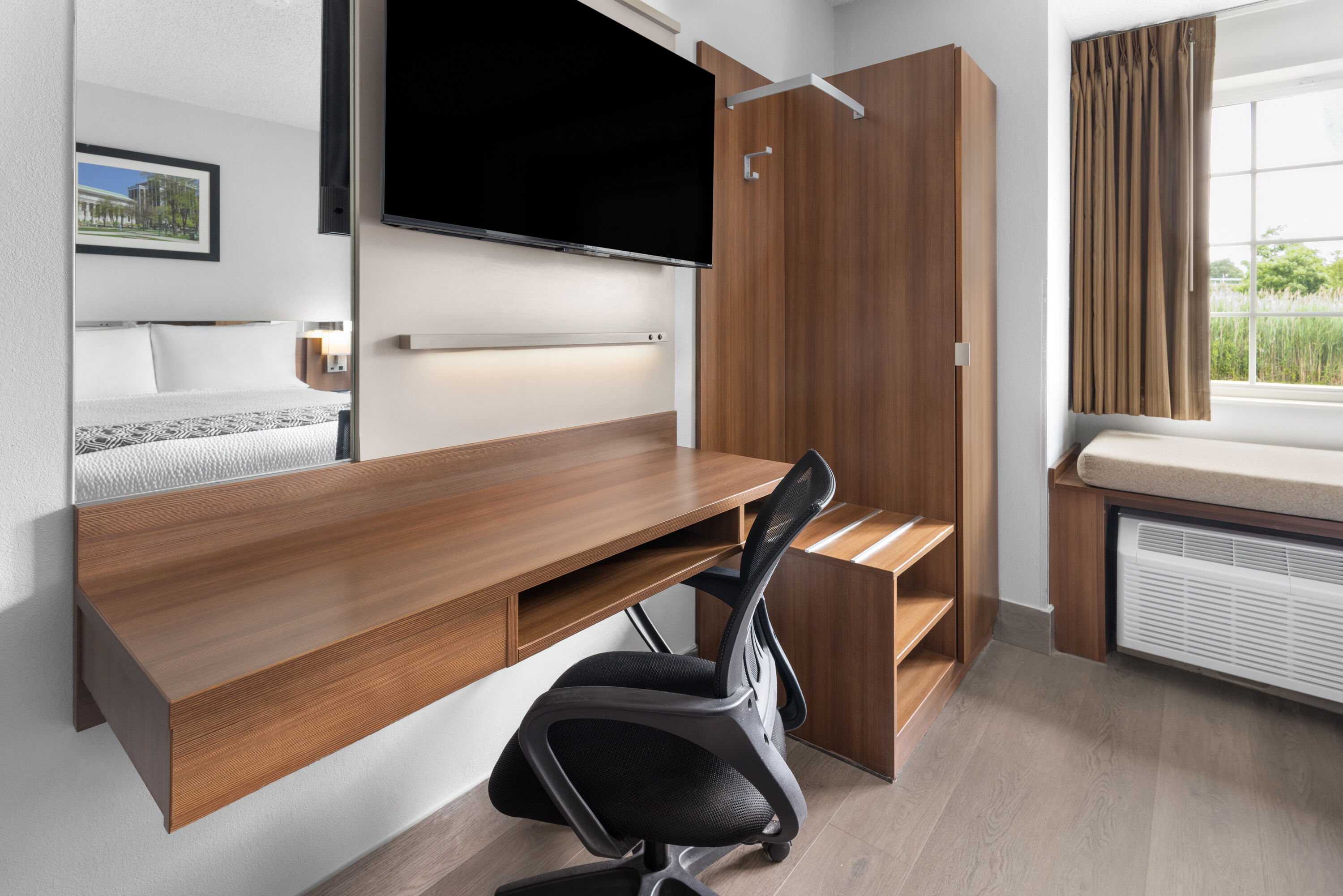 Guest room at the Microtel Inn by Wyndham Albany Airport in Latham, New York