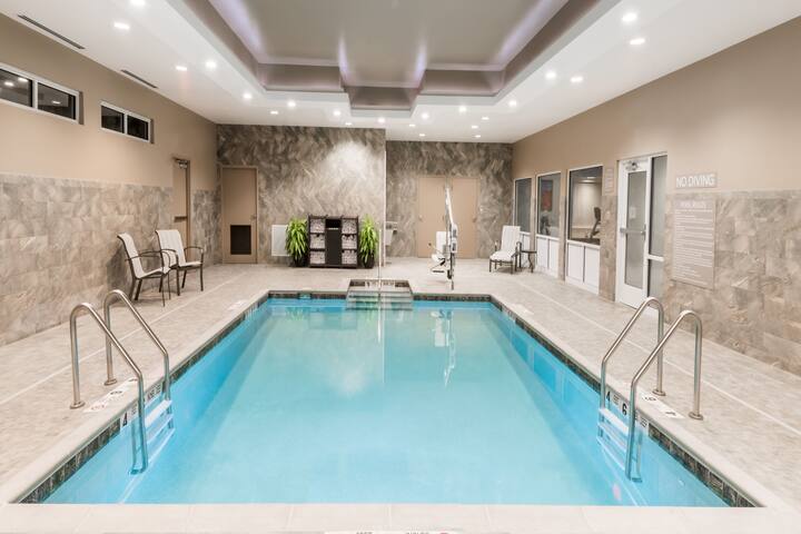 Pool at the Microtel Inn & Suites Penn Yan Finger Lakes Region in Penn Yan, New York