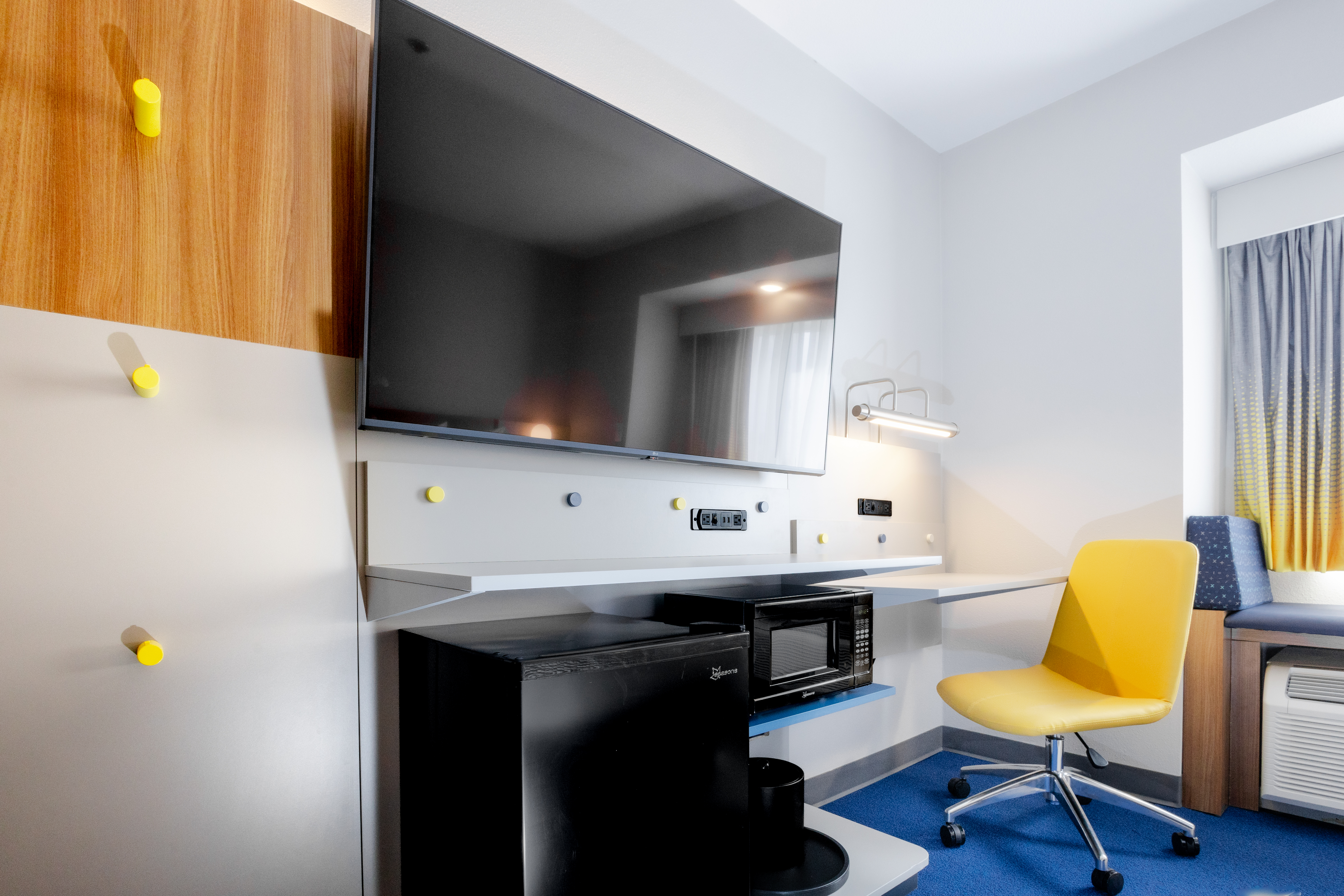 Guest room at the Microtel Inn & Suites by Wyndham Wellsville in Wellsville, New York