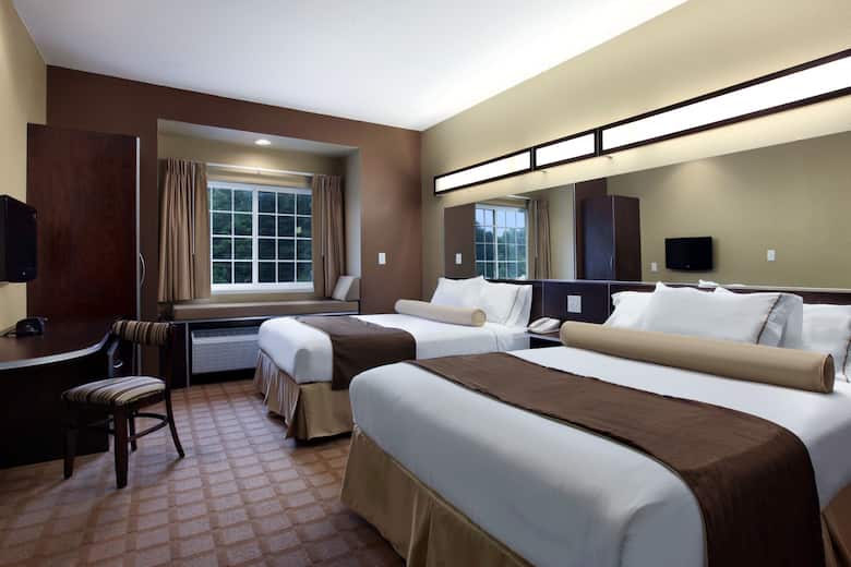 Guest room at the Microtel Inn & Suites by Wyndham Carrollton in Carrollton, Ohio