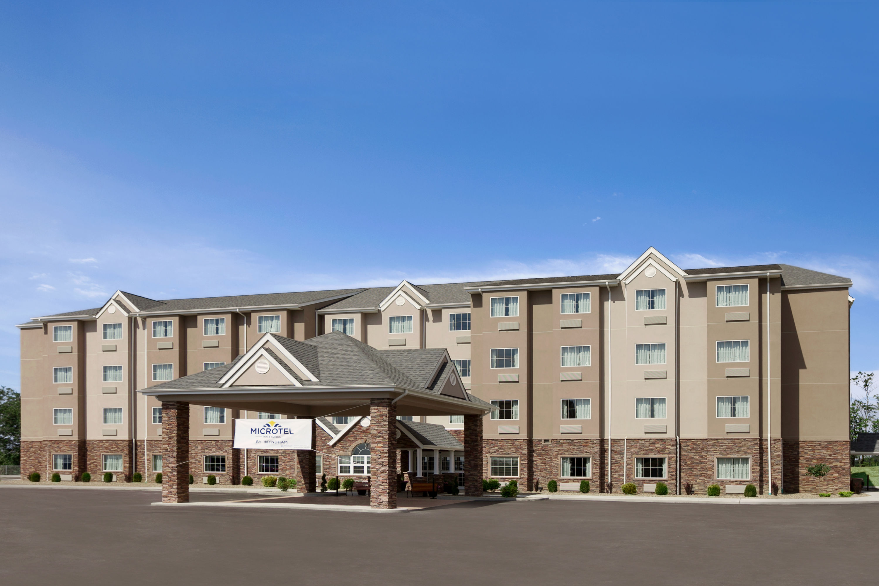 Exterior of Microtel Inn & Suites by Wyndham St Clairsville/Wheeling hotel in Saint Clairsville, Ohio