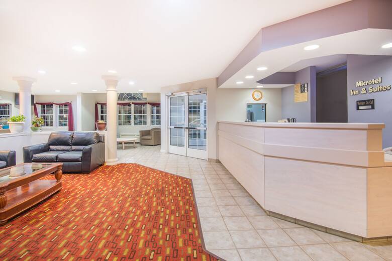 Microtel Inn & Suites by Wyndham Claremore hotel lobby in Claremore, Oklahoma