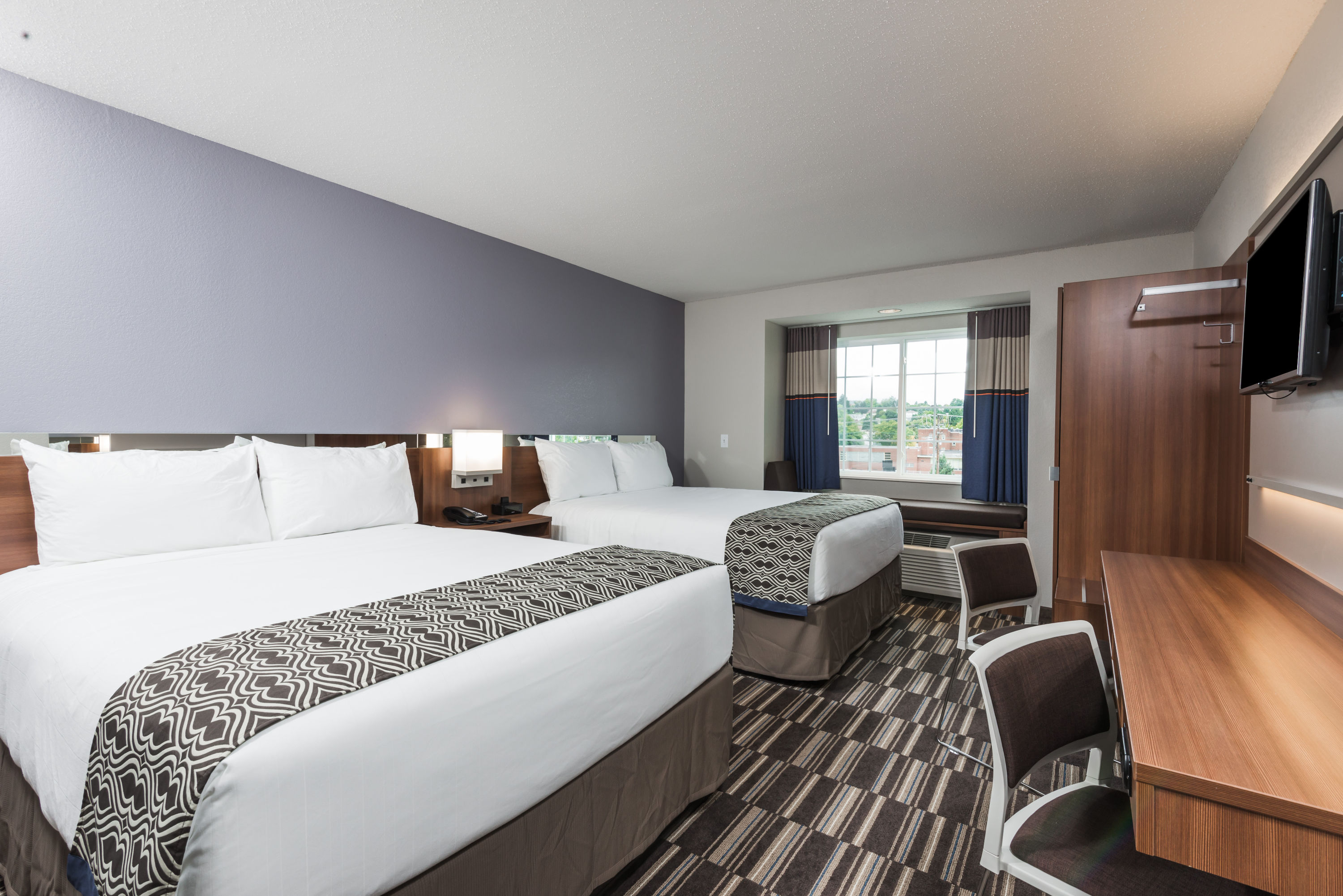 Guest room at the Microtel Inn & Suites by Wyndham Altoona in Altoona, Pennsylvania