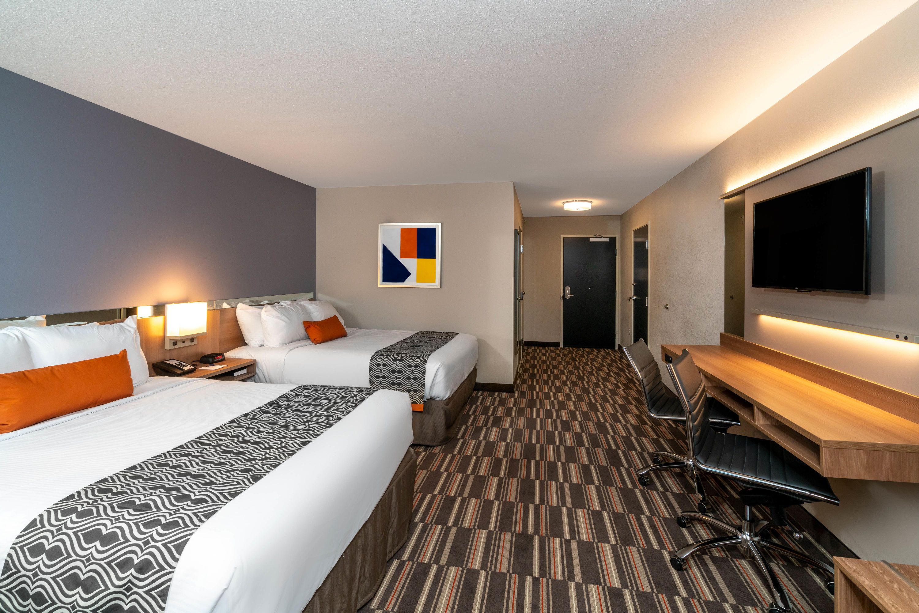 Guest room at the Microtel Inn & Suites by Wyndham Carlisle in Carlisle, Pennsylvania
