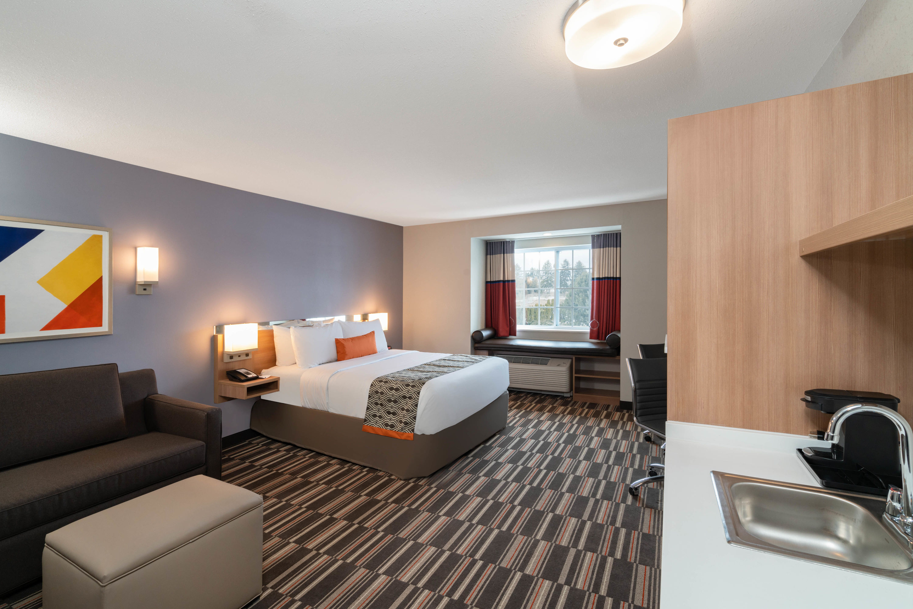 Guest room at the Microtel Inn & Suites by Wyndham Carlisle in Carlisle, Pennsylvania