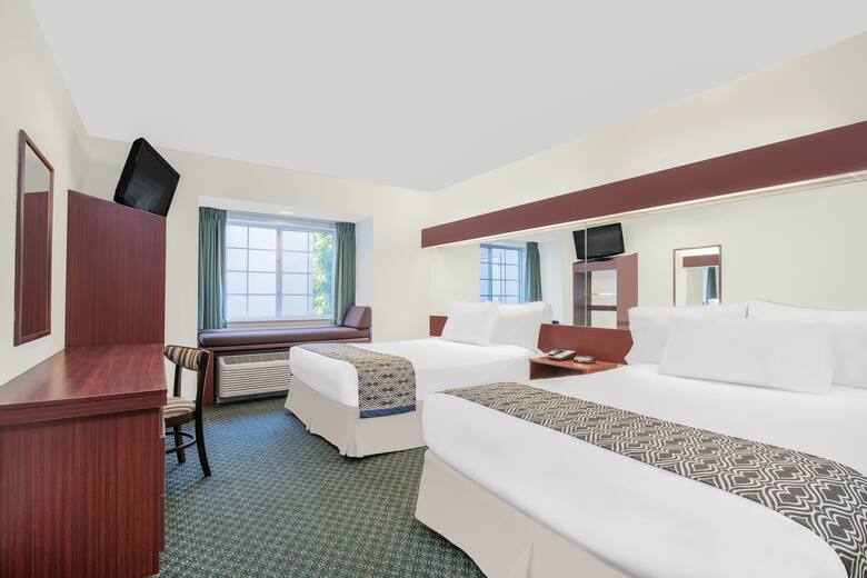 Guest room at the Microtel Inn & Suites by Wyndham Hamburg in Hamburg, Pennsylvania